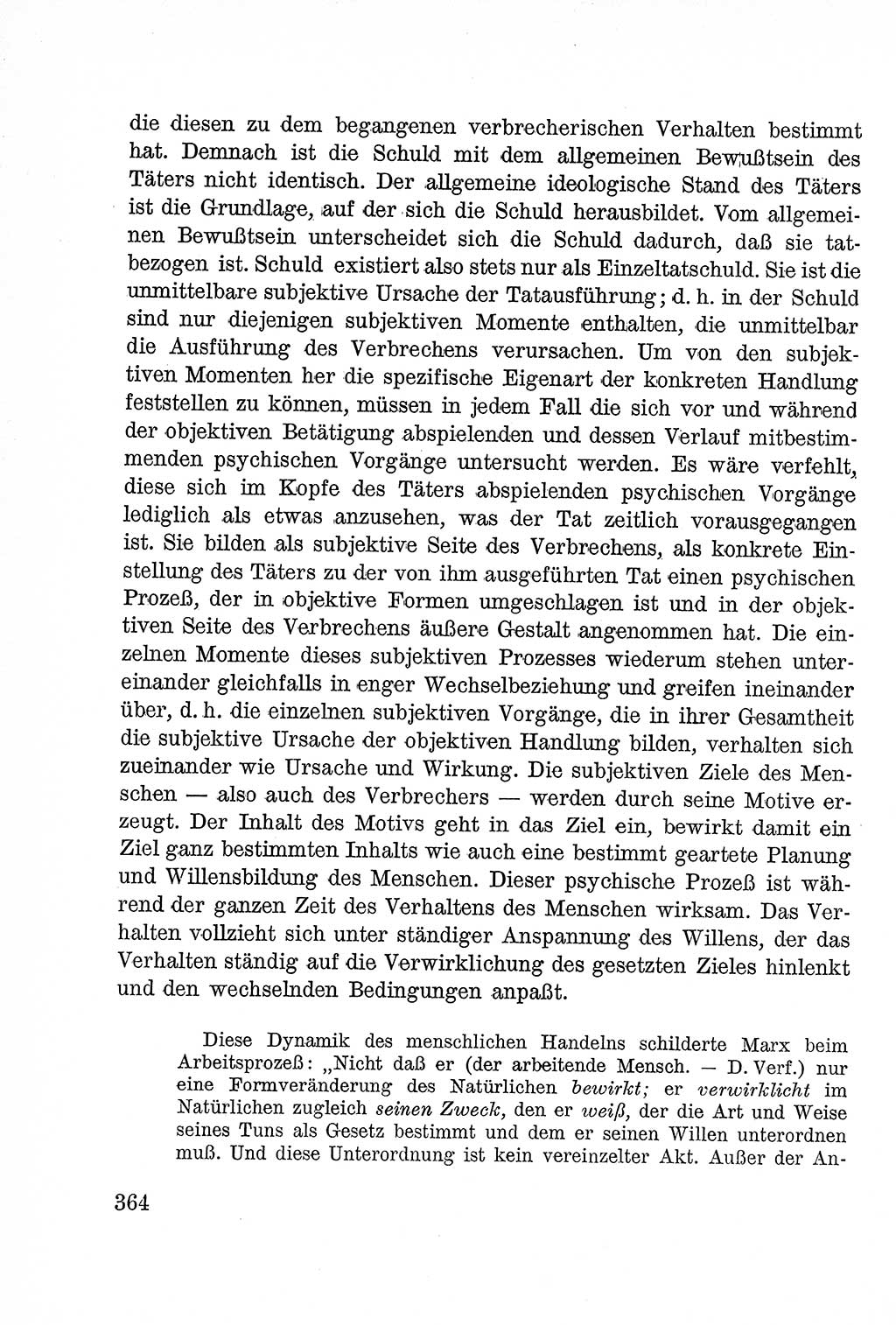 Lehrbuch des Strafrechts der Deutschen Demokratischen Republik (DDR), Allgemeiner Teil 1957, Seite 364 (Lb. Strafr. DDR AT 1957, S. 364)