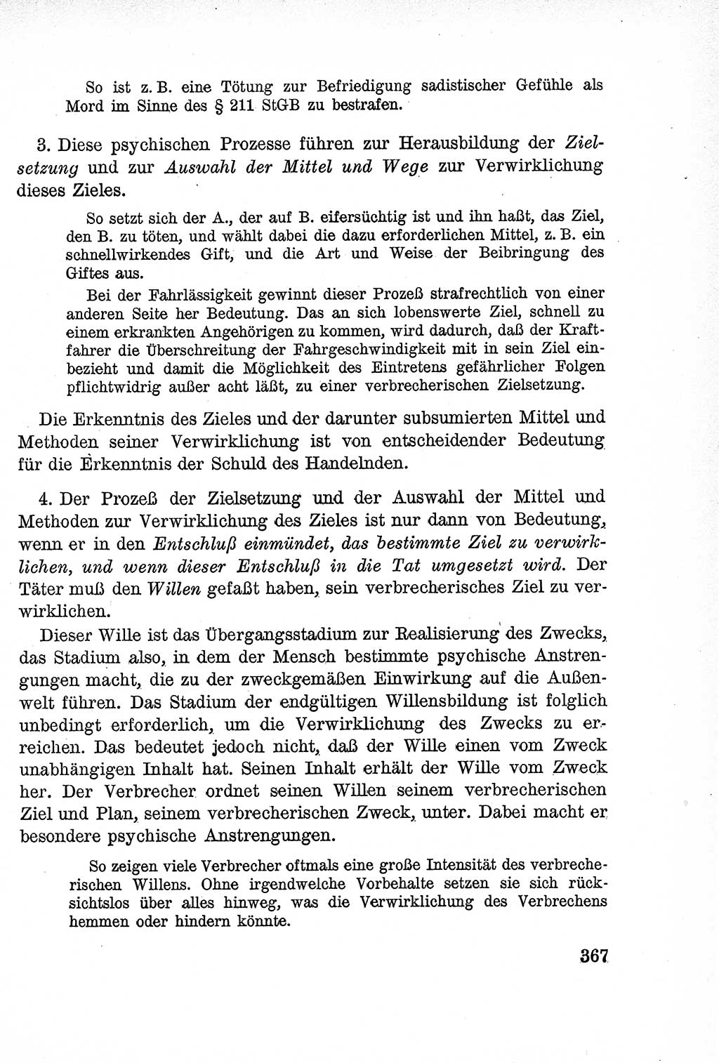 Lehrbuch des Strafrechts der Deutschen Demokratischen Republik (DDR), Allgemeiner Teil 1957, Seite 367 (Lb. Strafr. DDR AT 1957, S. 367)