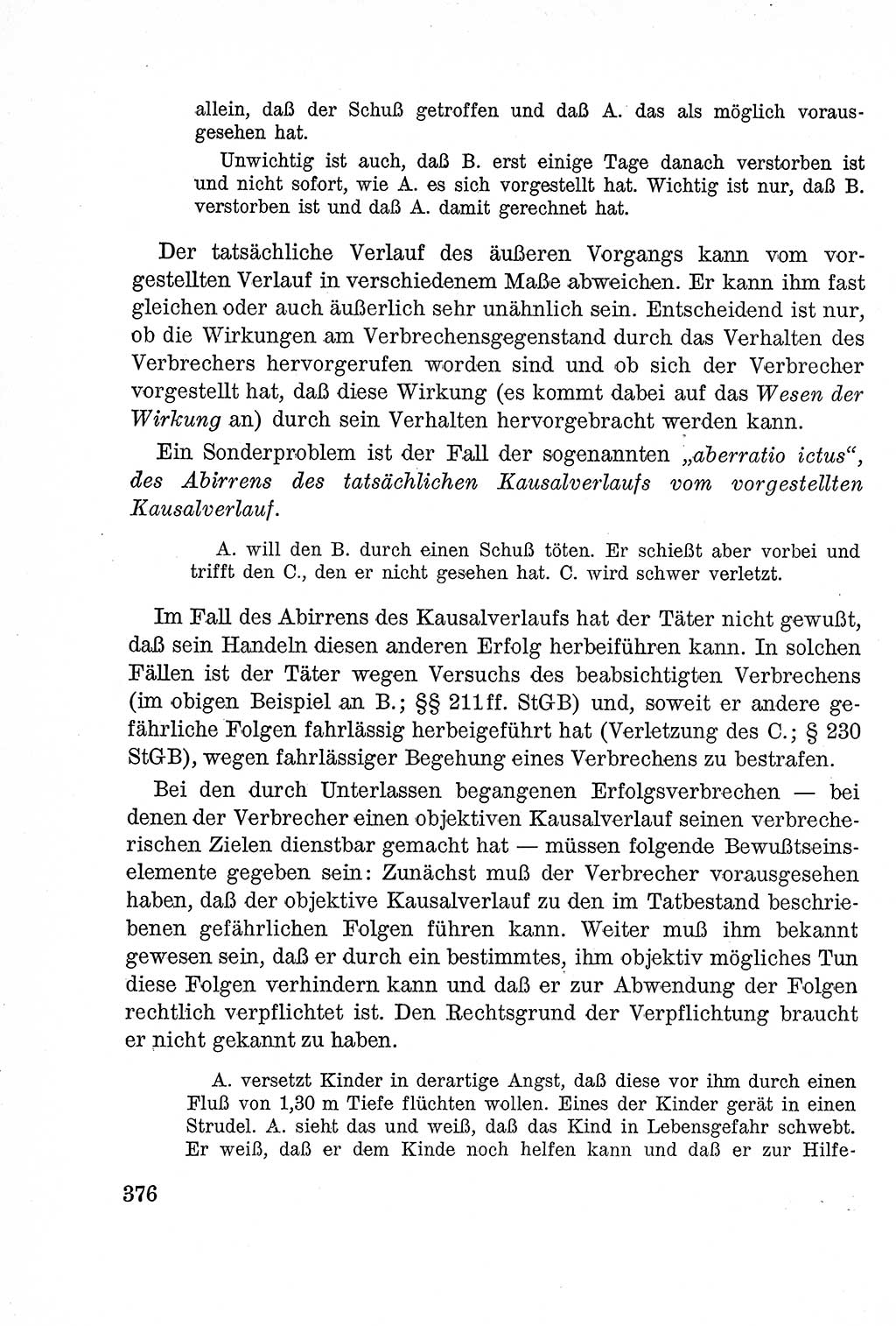 Lehrbuch des Strafrechts der Deutschen Demokratischen Republik (DDR), Allgemeiner Teil 1957, Seite 376 (Lb. Strafr. DDR AT 1957, S. 376)