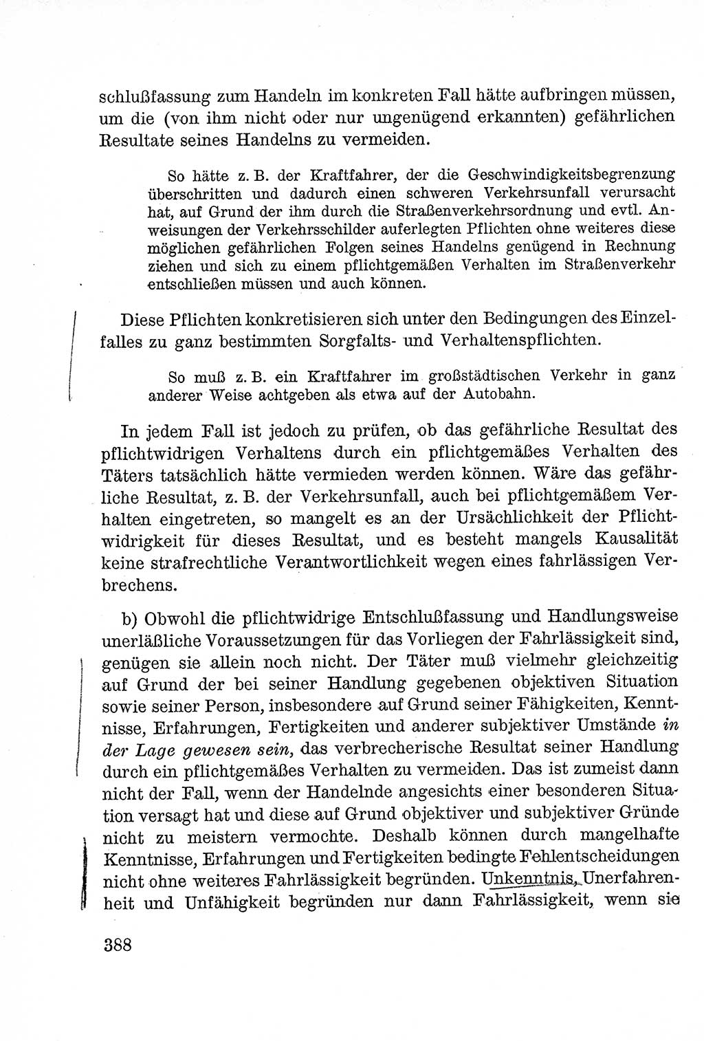 Lehrbuch des Strafrechts der Deutschen Demokratischen Republik (DDR), Allgemeiner Teil 1957, Seite 388 (Lb. Strafr. DDR AT 1957, S. 388)