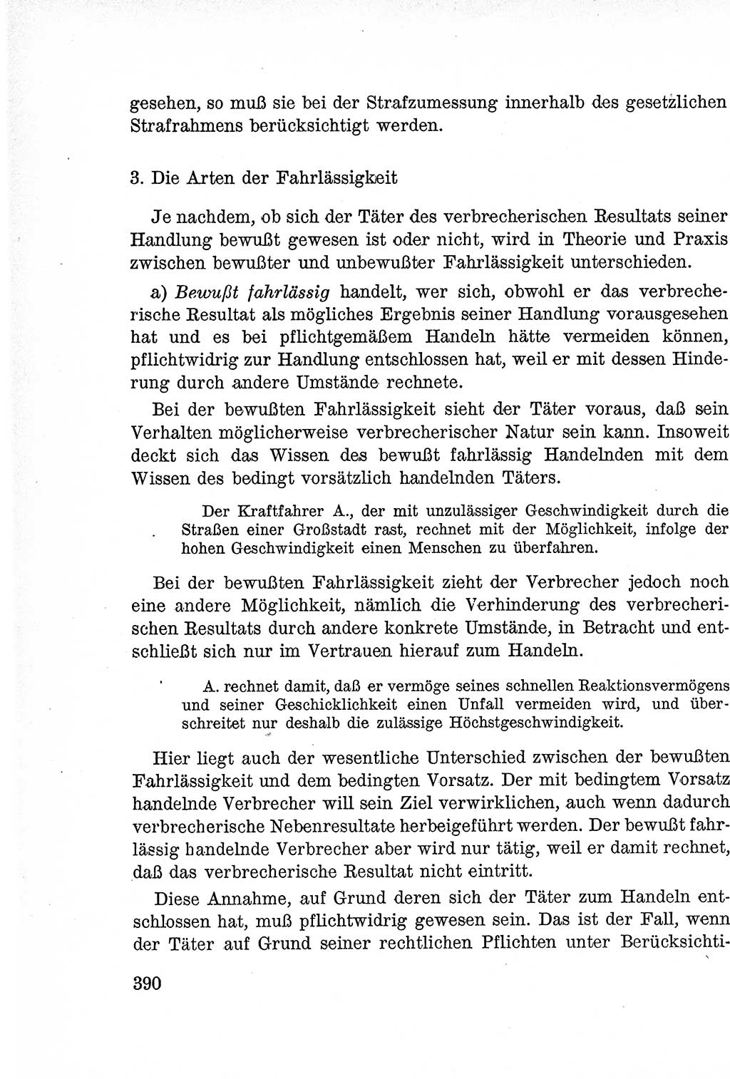 Lehrbuch des Strafrechts der Deutschen Demokratischen Republik (DDR), Allgemeiner Teil 1957, Seite 390 (Lb. Strafr. DDR AT 1957, S. 390)