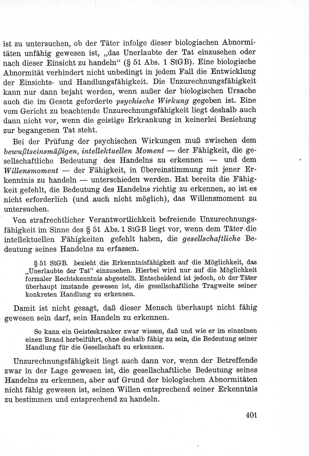 Lehrbuch des Strafrechts der Deutschen Demokratischen Republik (DDR), Allgemeiner Teil 1957, Seite 401 (Lb. Strafr. DDR AT 1957, S. 401)