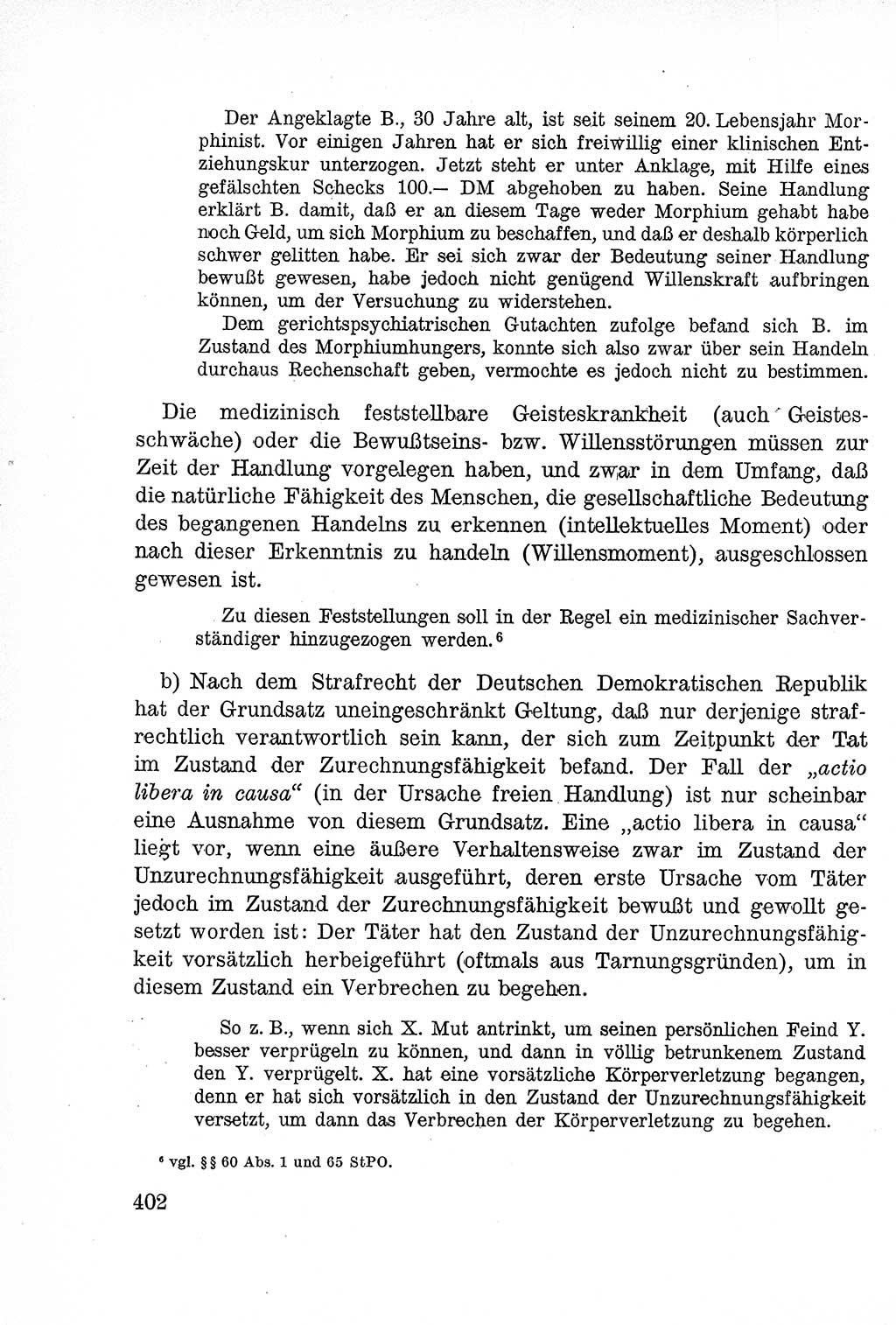 Lehrbuch des Strafrechts der Deutschen Demokratischen Republik (DDR), Allgemeiner Teil 1957, Seite 402 (Lb. Strafr. DDR AT 1957, S. 402)