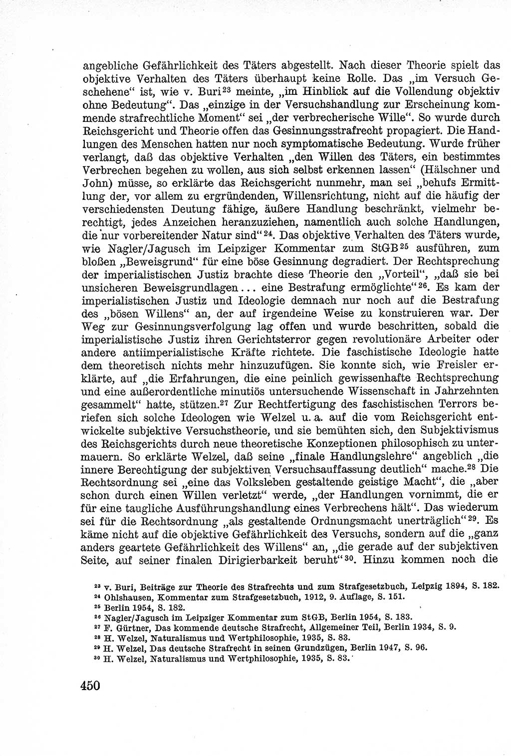 Lehrbuch des Strafrechts der Deutschen Demokratischen Republik (DDR), Allgemeiner Teil 1957, Seite 450 (Lb. Strafr. DDR AT 1957, S. 450)