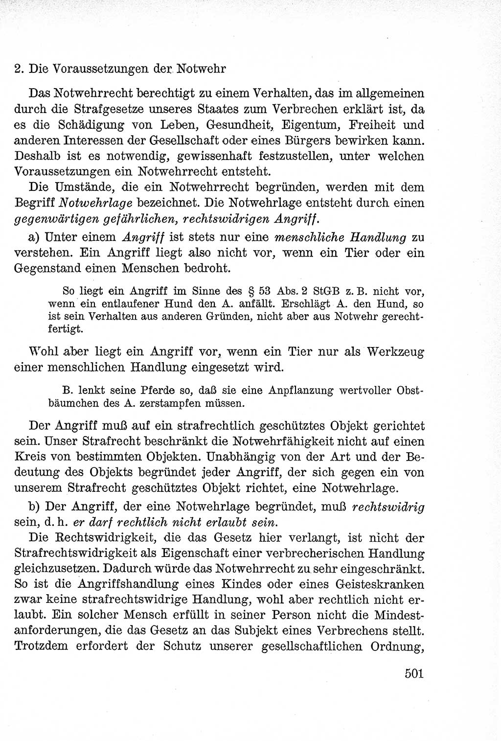 Lehrbuch des Strafrechts der Deutschen Demokratischen Republik (DDR), Allgemeiner Teil 1957, Seite 501 (Lb. Strafr. DDR AT 1957, S. 501)