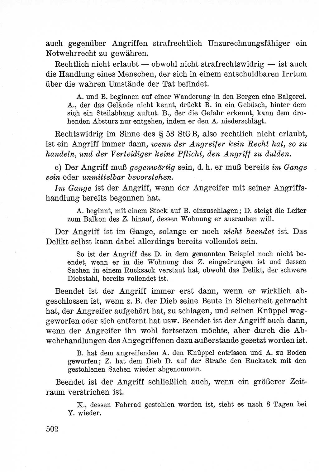 Lehrbuch des Strafrechts der Deutschen Demokratischen Republik (DDR), Allgemeiner Teil 1957, Seite 502 (Lb. Strafr. DDR AT 1957, S. 502)