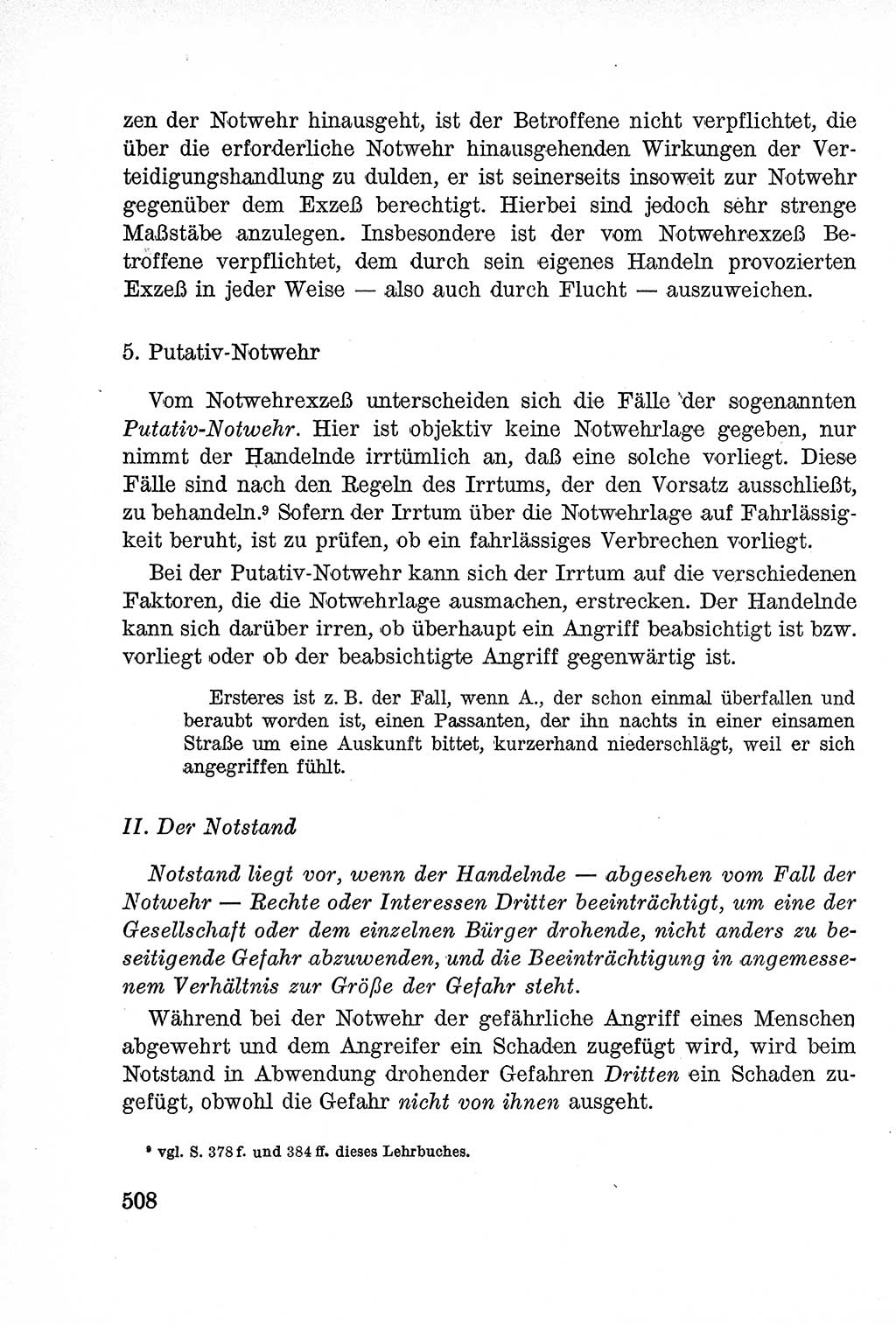 Lehrbuch des Strafrechts der Deutschen Demokratischen Republik (DDR), Allgemeiner Teil 1957, Seite 508 (Lb. Strafr. DDR AT 1957, S. 508)