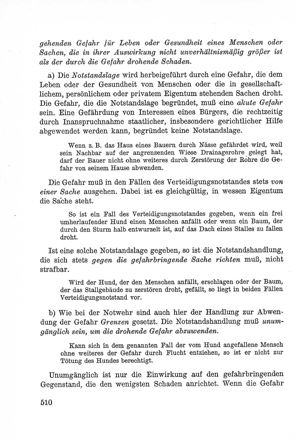 Lehrbuch des Strafrechts der Deutschen Demokratischen Republik (DDR), Allgemeiner Teil 1957, Seite 510 (Lb. Strafr. DDR AT 1957, S. 510)