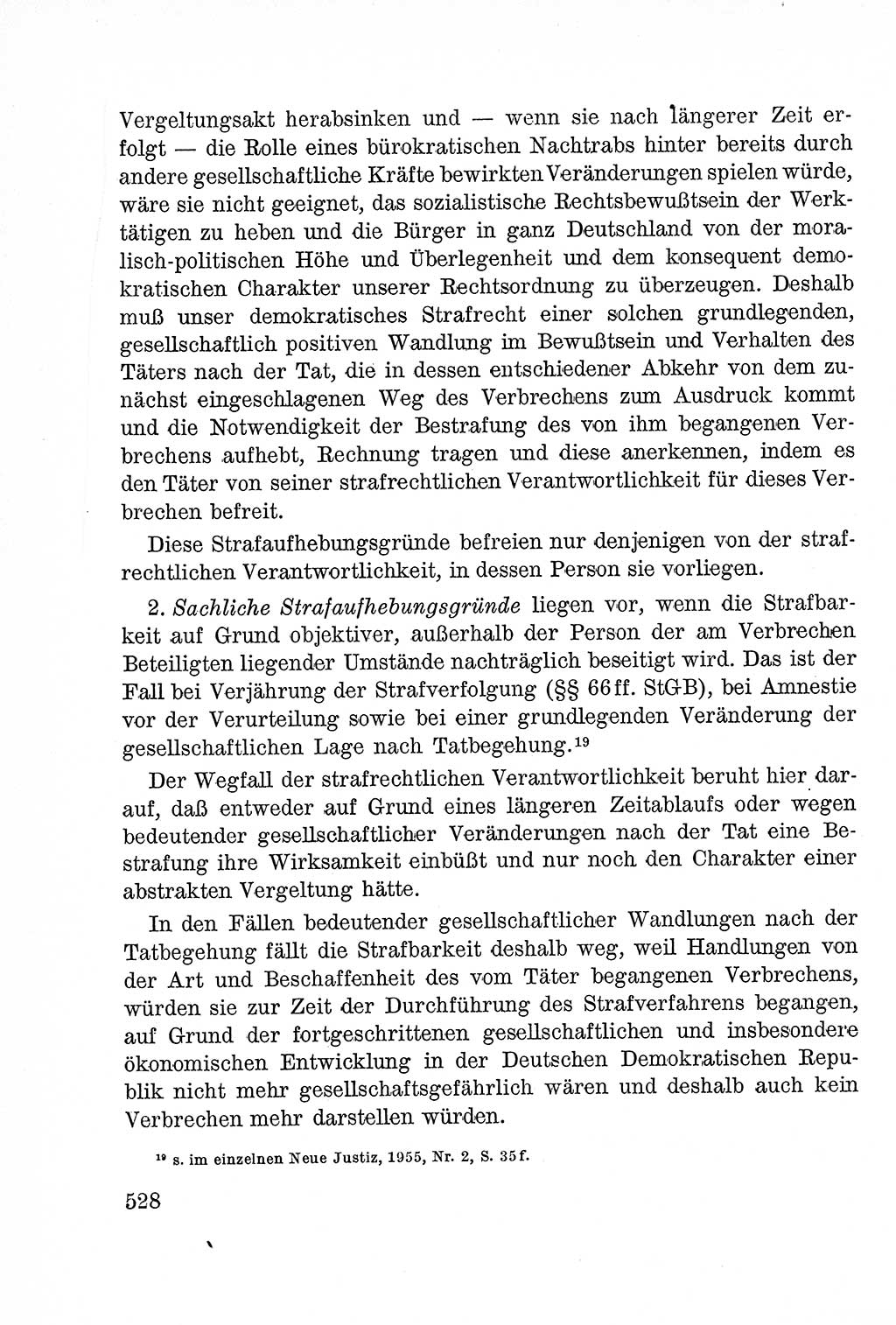 Lehrbuch des Strafrechts der Deutschen Demokratischen Republik (DDR), Allgemeiner Teil 1957, Seite 528 (Lb. Strafr. DDR AT 1957, S. 528)