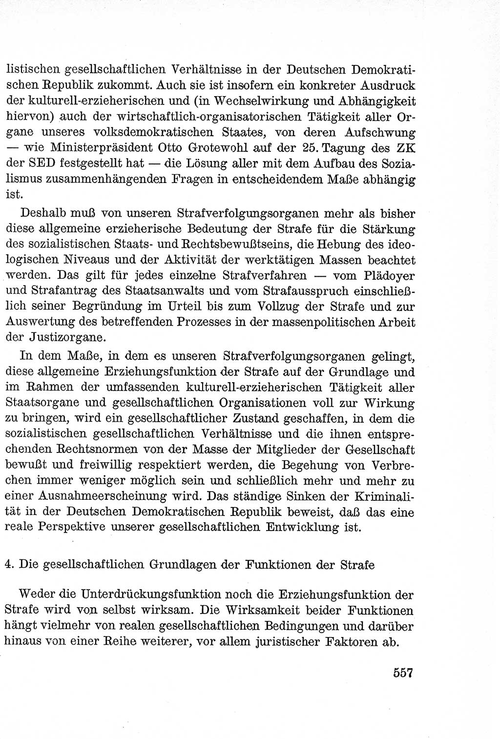 Lehrbuch des Strafrechts der Deutschen Demokratischen Republik (DDR), Allgemeiner Teil 1957, Seite 557 (Lb. Strafr. DDR AT 1957, S. 557)