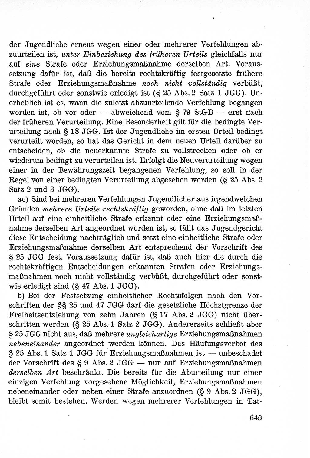 Lehrbuch des Strafrechts der Deutschen Demokratischen Republik (DDR), Allgemeiner Teil 1957, Seite 645 (Lb. Strafr. DDR AT 1957, S. 645)