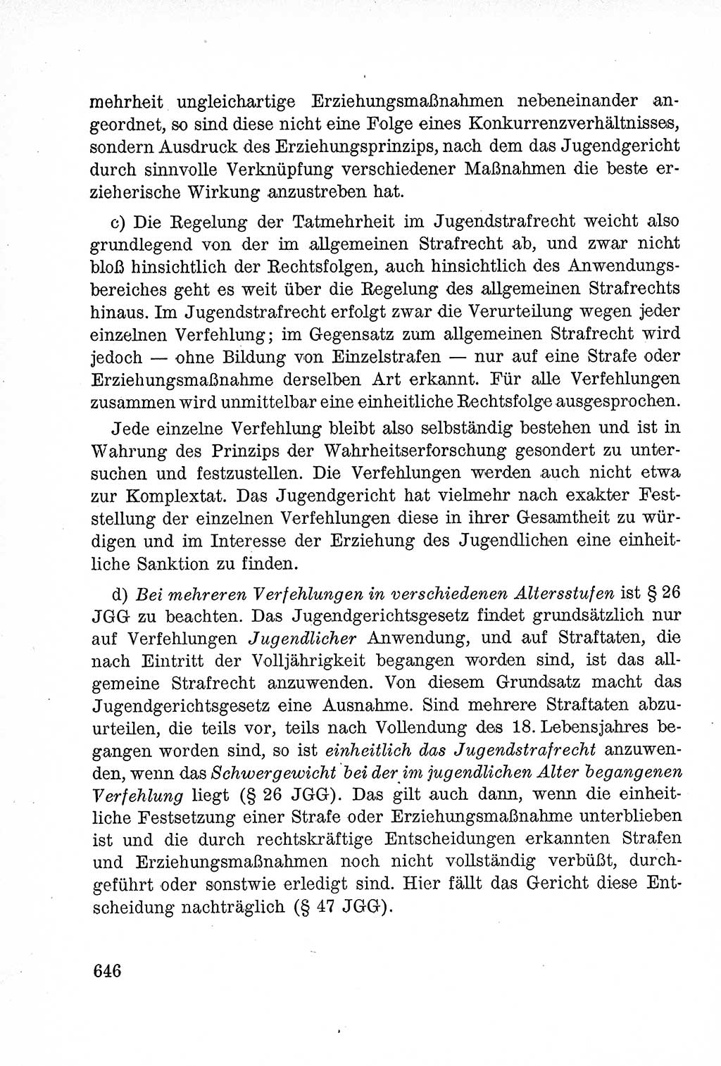 Lehrbuch des Strafrechts der Deutschen Demokratischen Republik (DDR), Allgemeiner Teil 1957, Seite 646 (Lb. Strafr. DDR AT 1957, S. 646)