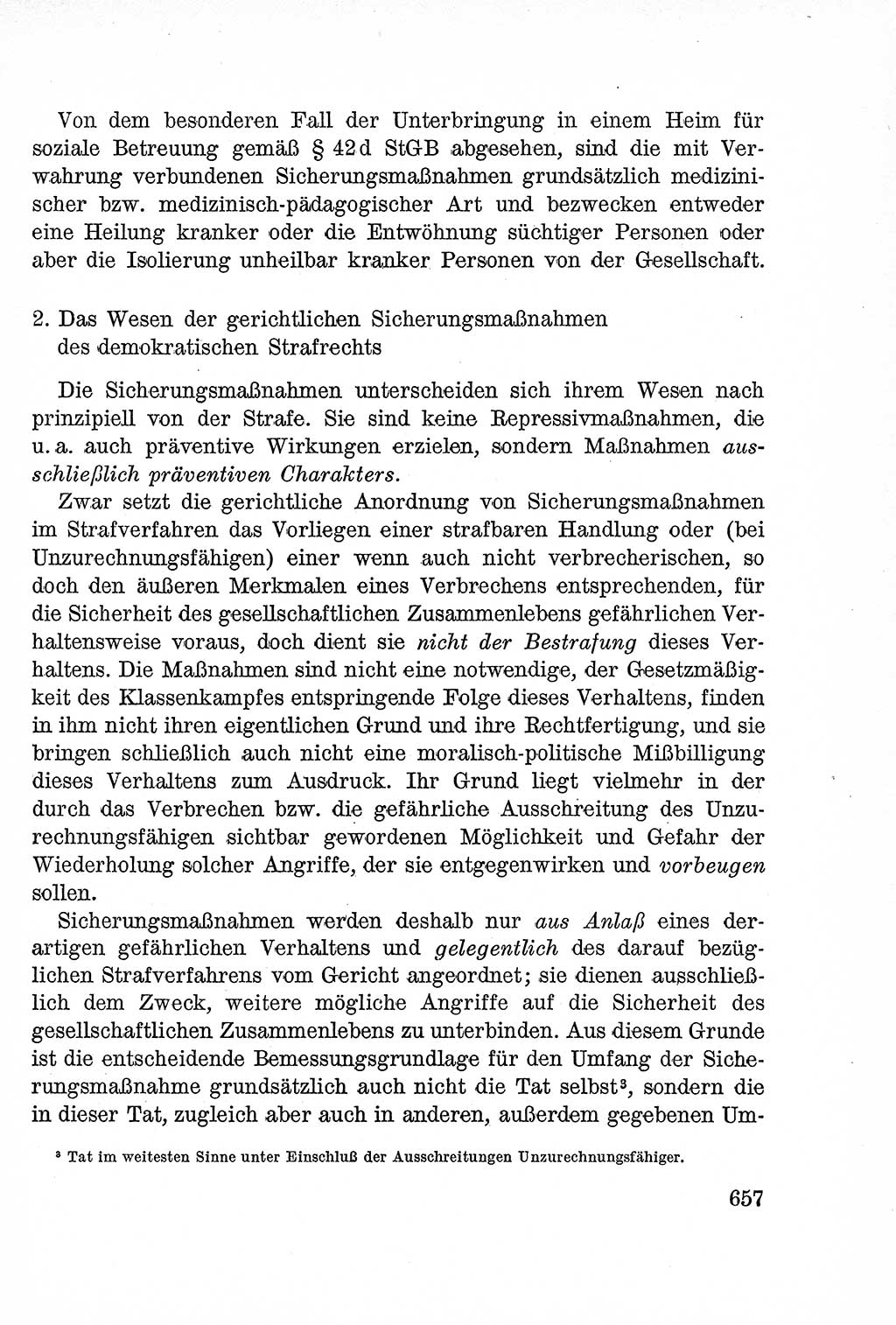 Lehrbuch des Strafrechts der Deutschen Demokratischen Republik (DDR), Allgemeiner Teil 1957, Seite 657 (Lb. Strafr. DDR AT 1957, S. 657)