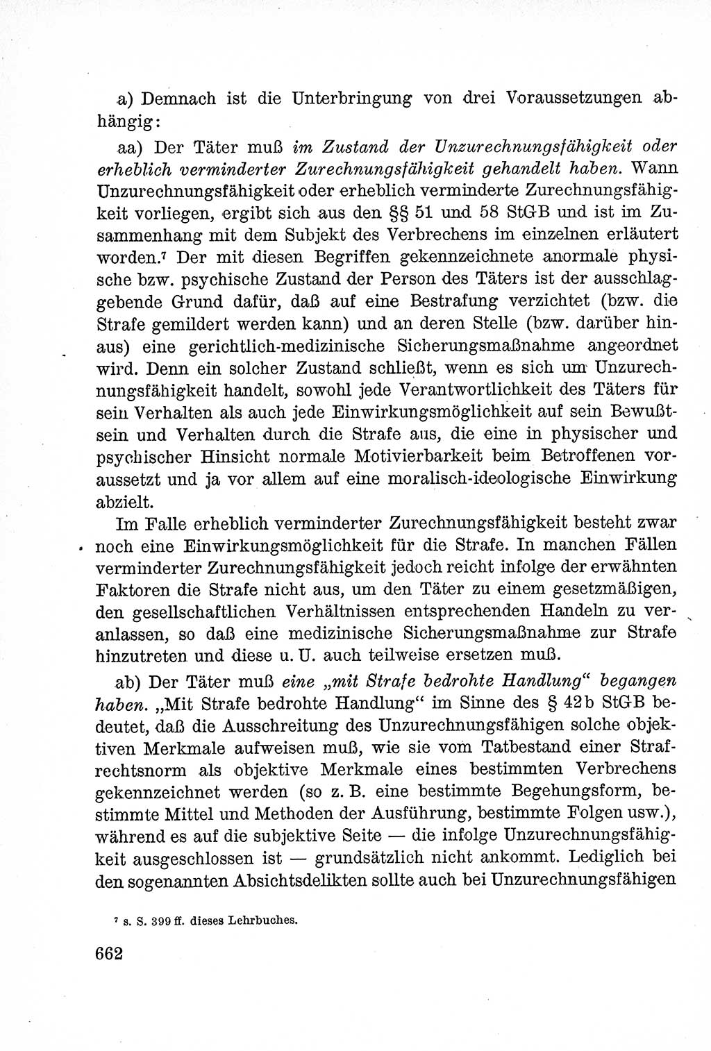 Lehrbuch des Strafrechts der Deutschen Demokratischen Republik (DDR), Allgemeiner Teil 1957, Seite 662 (Lb. Strafr. DDR AT 1957, S. 662)