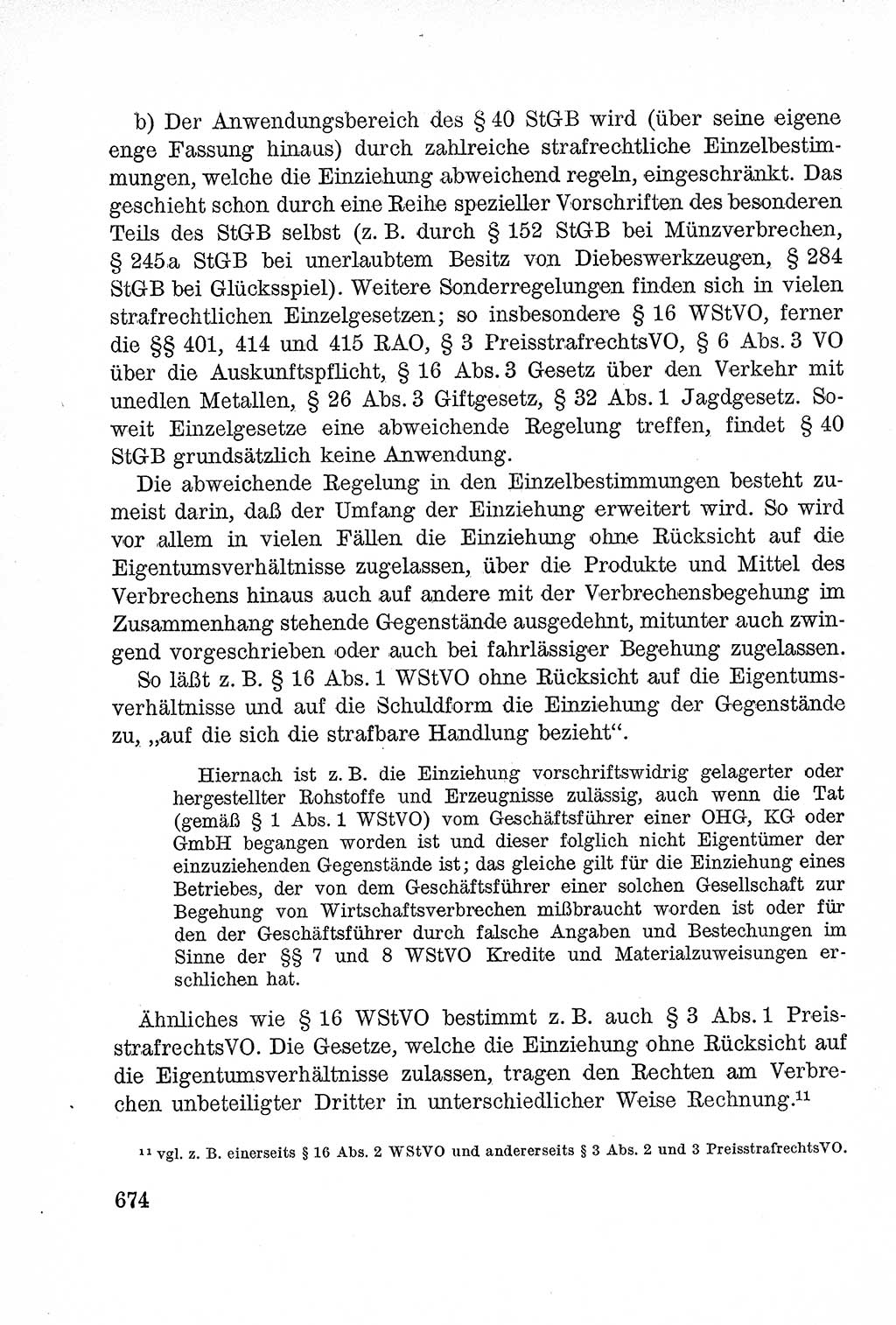 Lehrbuch des Strafrechts der Deutschen Demokratischen Republik (DDR), Allgemeiner Teil 1957, Seite 674 (Lb. Strafr. DDR AT 1957, S. 674)