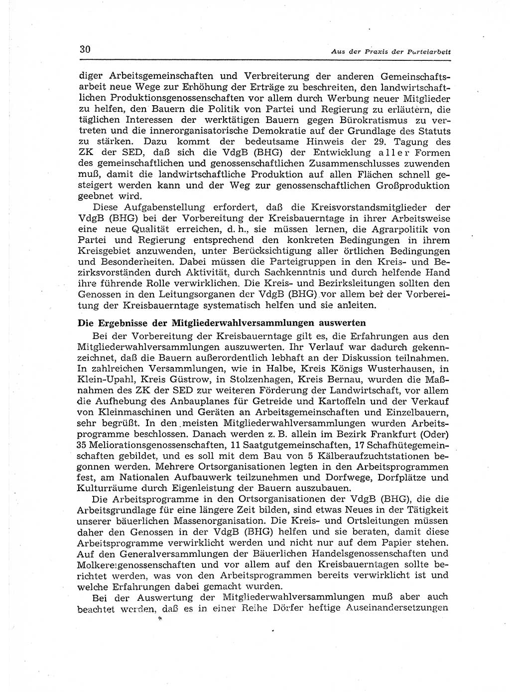 Neuer Weg (NW), Organ des Zentralkomitees (ZK) der SED (Sozialistische Einheitspartei Deutschlands) für Fragen des Parteiaufbaus und des Parteilebens, 12. Jahrgang [Deutsche Demokratische Republik (DDR)] 1957, Seite 30 (NW ZK SED DDR 1957, S. 30)