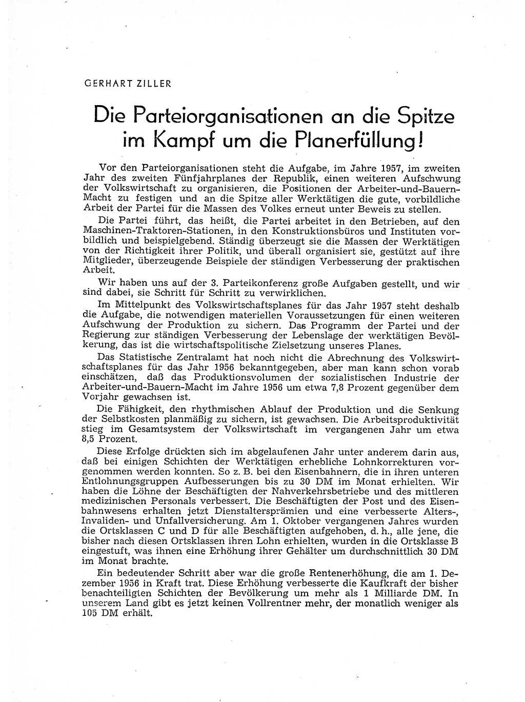 Neuer Weg (NW), Organ des Zentralkomitees (ZK) der SED (Sozialistische Einheitspartei Deutschlands) für Fragen des Parteiaufbaus und des Parteilebens, 12. Jahrgang [Deutsche Demokratische Republik (DDR)] 1957, Seite 66 (NW ZK SED DDR 1957, S. 66)