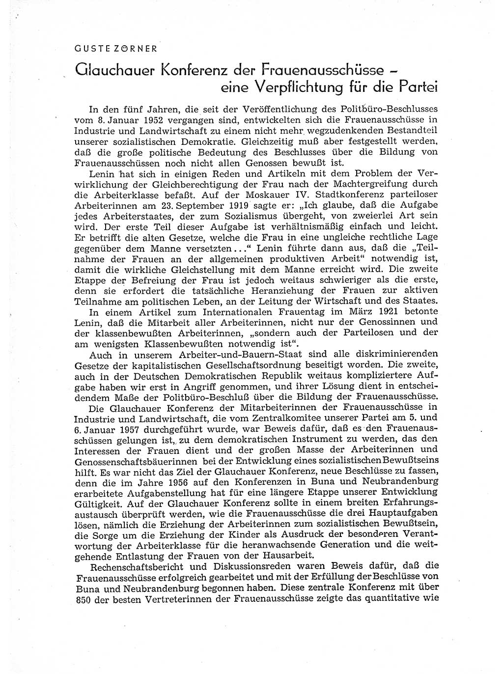 Neuer Weg (NW), Organ des Zentralkomitees (ZK) der SED (Sozialistische Einheitspartei Deutschlands) für Fragen des Parteiaufbaus und des Parteilebens, 12. Jahrgang [Deutsche Demokratische Republik (DDR)] 1957, Seite 76 (NW ZK SED DDR 1957, S. 76)