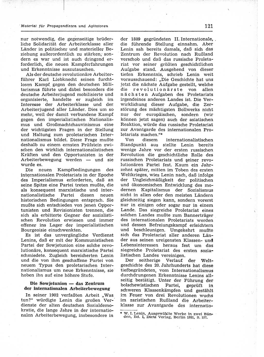 Neuer Weg (NW), Organ des Zentralkomitees (ZK) der SED (Sozialistische Einheitspartei Deutschlands) für Fragen des Parteiaufbaus und des Parteilebens, 12. Jahrgang [Deutsche Demokratische Republik (DDR)] 1957, Seite 121 (NW ZK SED DDR 1957, S. 121)