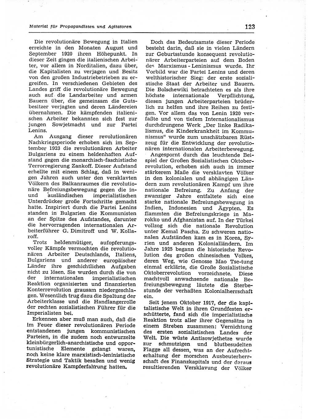 Neuer Weg (NW), Organ des Zentralkomitees (ZK) der SED (Sozialistische Einheitspartei Deutschlands) für Fragen des Parteiaufbaus und des Parteilebens, 12. Jahrgang [Deutsche Demokratische Republik (DDR)] 1957, Seite 123 (NW ZK SED DDR 1957, S. 123)