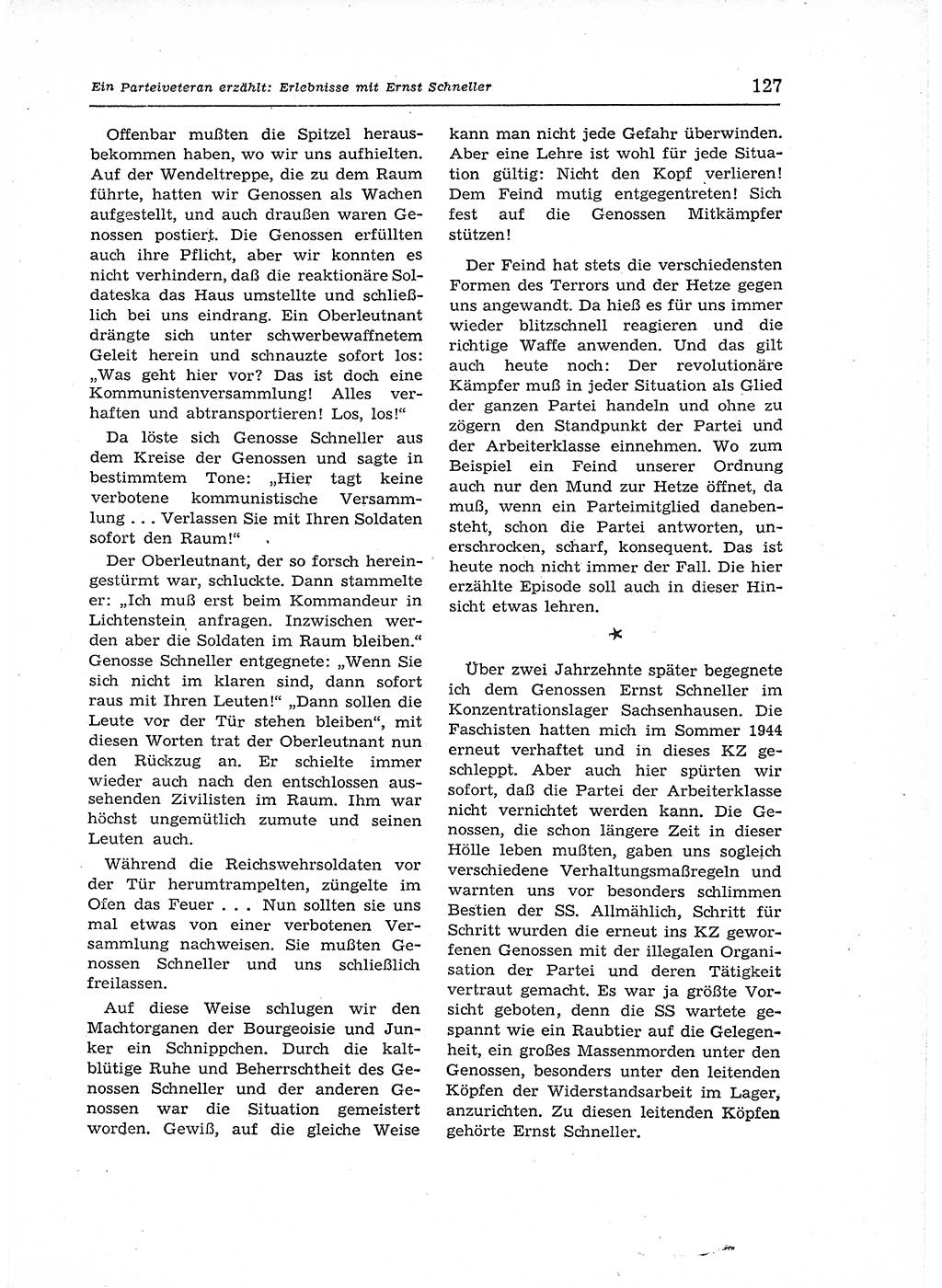 Neuer Weg (NW), Organ des Zentralkomitees (ZK) der SED (Sozialistische Einheitspartei Deutschlands) für Fragen des Parteiaufbaus und des Parteilebens, 12. Jahrgang [Deutsche Demokratische Republik (DDR)] 1957, Seite 127 (NW ZK SED DDR 1957, S. 127)