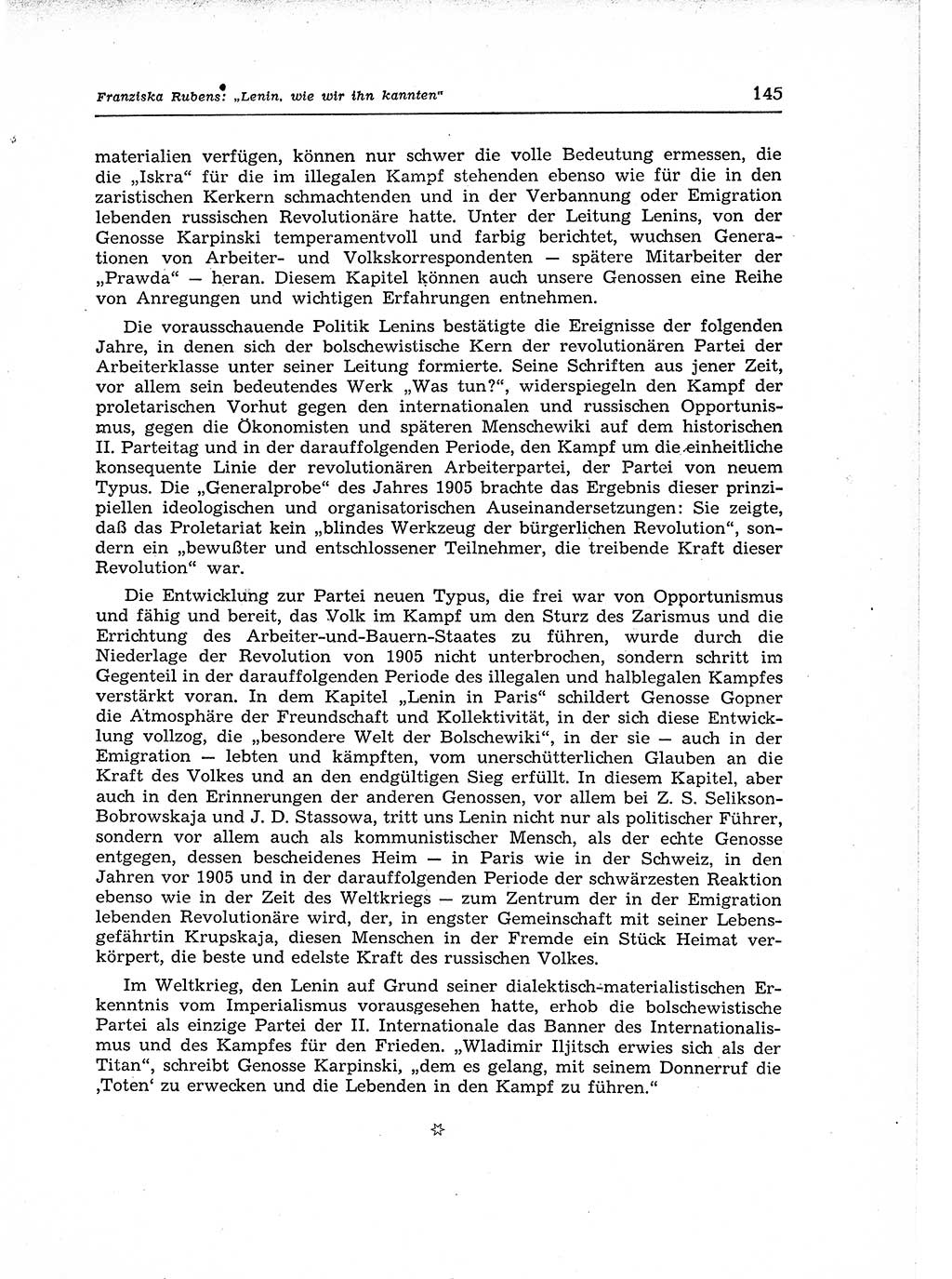 Neuer Weg (NW), Organ des Zentralkomitees (ZK) der SED (Sozialistische Einheitspartei Deutschlands) für Fragen des Parteiaufbaus und des Parteilebens, 12. Jahrgang [Deutsche Demokratische Republik (DDR)] 1957, Seite 145 (NW ZK SED DDR 1957, S. 145)