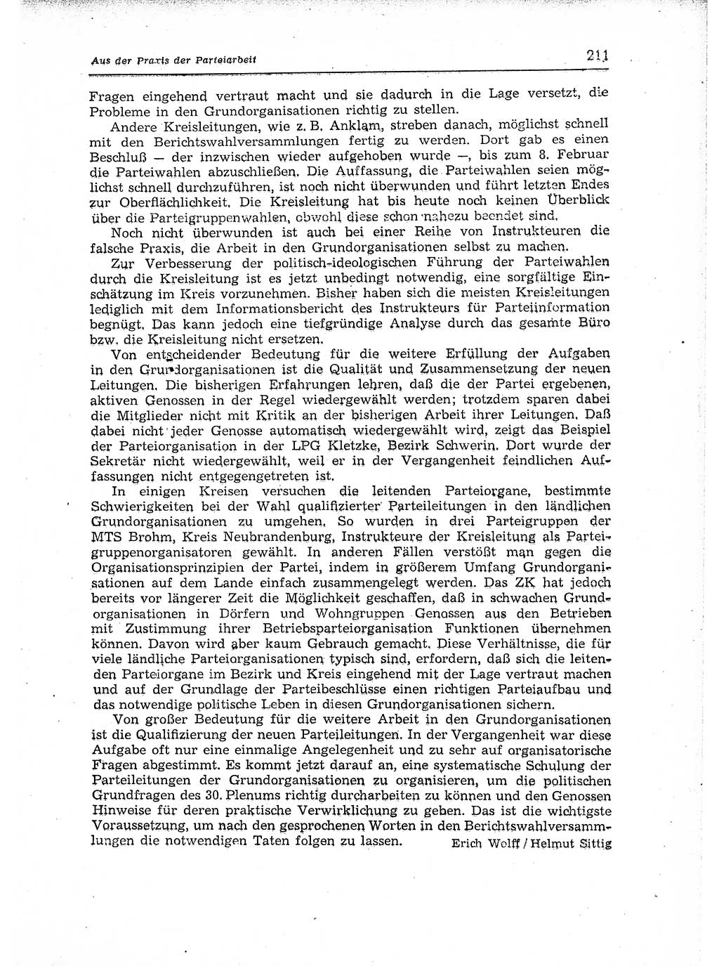 Neuer Weg (NW), Organ des Zentralkomitees (ZK) der SED (Sozialistische Einheitspartei Deutschlands) für Fragen des Parteiaufbaus und des Parteilebens, 12. Jahrgang [Deutsche Demokratische Republik (DDR)] 1957, Seite 211 (NW ZK SED DDR 1957, S. 211)