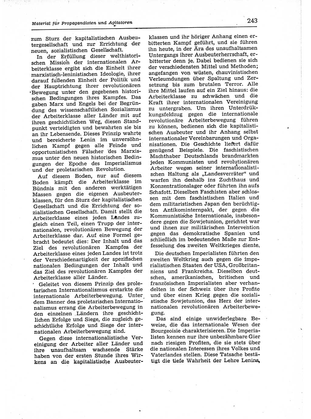 Neuer Weg (NW), Organ des Zentralkomitees (ZK) der SED (Sozialistische Einheitspartei Deutschlands) für Fragen des Parteiaufbaus und des Parteilebens, 12. Jahrgang [Deutsche Demokratische Republik (DDR)] 1957, Seite 243 (NW ZK SED DDR 1957, S. 243)