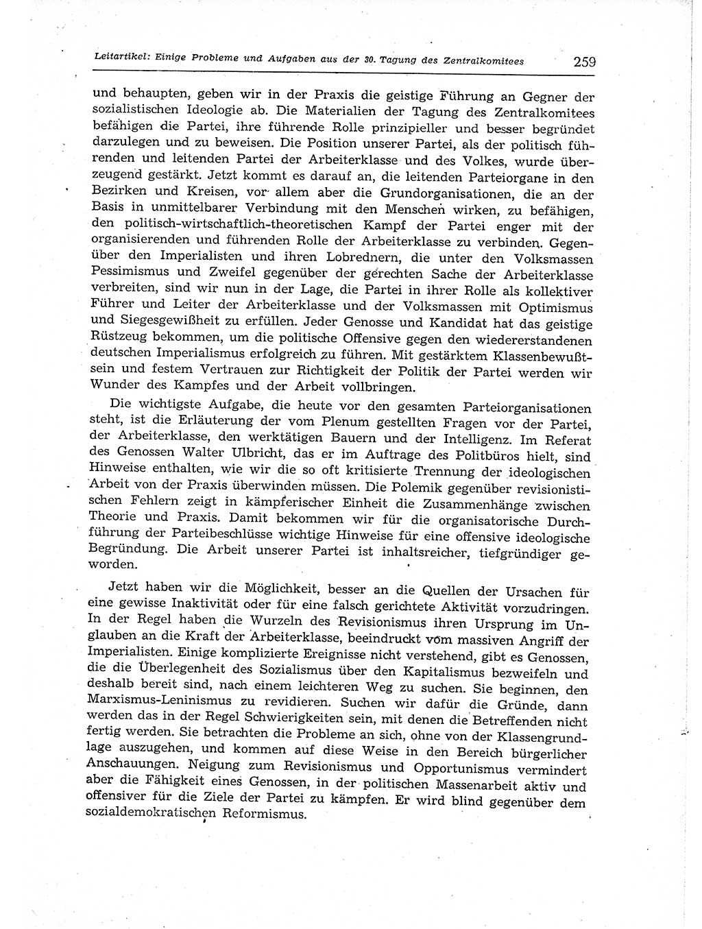 Neuer Weg (NW), Organ des Zentralkomitees (ZK) der SED (Sozialistische Einheitspartei Deutschlands) für Fragen des Parteiaufbaus und des Parteilebens, 12. Jahrgang [Deutsche Demokratische Republik (DDR)] 1957, Seite 259 (NW ZK SED DDR 1957, S. 259)