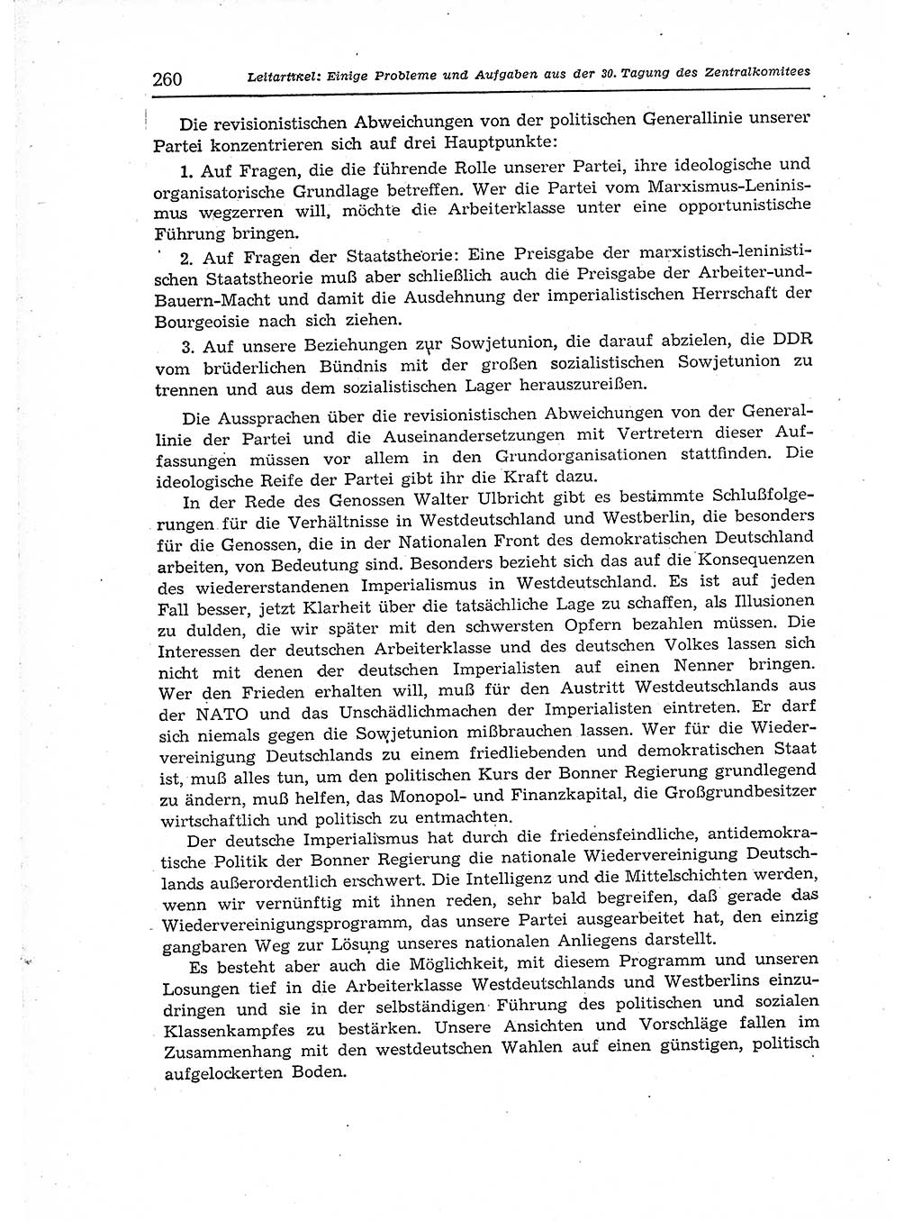 Neuer Weg (NW), Organ des Zentralkomitees (ZK) der SED (Sozialistische Einheitspartei Deutschlands) für Fragen des Parteiaufbaus und des Parteilebens, 12. Jahrgang [Deutsche Demokratische Republik (DDR)] 1957, Seite 260 (NW ZK SED DDR 1957, S. 260)