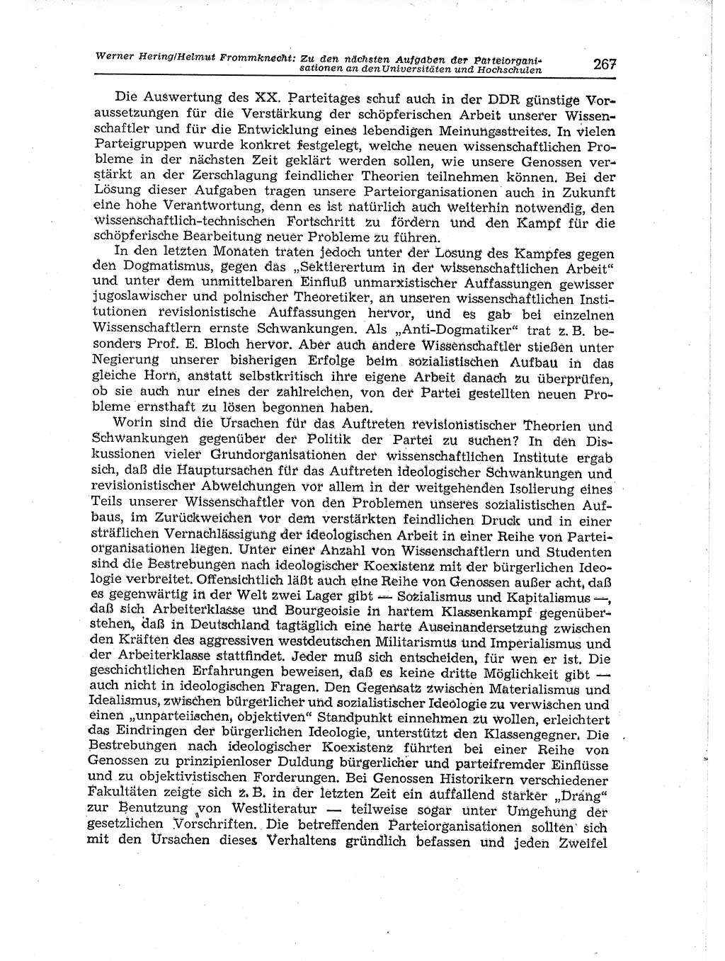 Neuer Weg (NW), Organ des Zentralkomitees (ZK) der SED (Sozialistische Einheitspartei Deutschlands) für Fragen des Parteiaufbaus und des Parteilebens, 12. Jahrgang [Deutsche Demokratische Republik (DDR)] 1957, Seite 267 (NW ZK SED DDR 1957, S. 267)