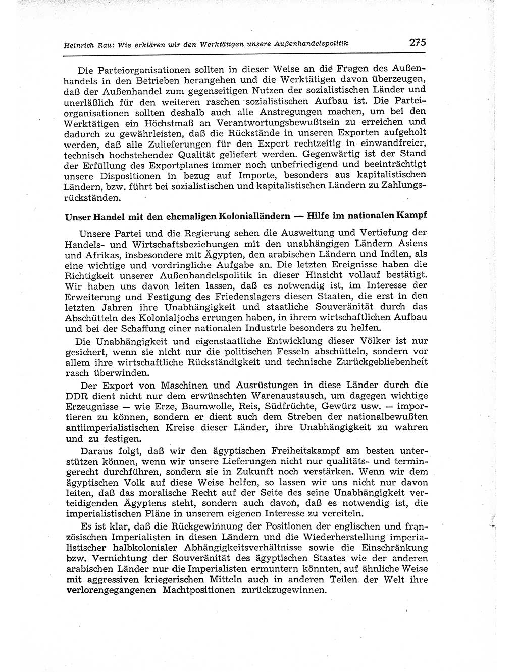 Neuer Weg (NW), Organ des Zentralkomitees (ZK) der SED (Sozialistische Einheitspartei Deutschlands) für Fragen des Parteiaufbaus und des Parteilebens, 12. Jahrgang [Deutsche Demokratische Republik (DDR)] 1957, Seite 275 (NW ZK SED DDR 1957, S. 275)