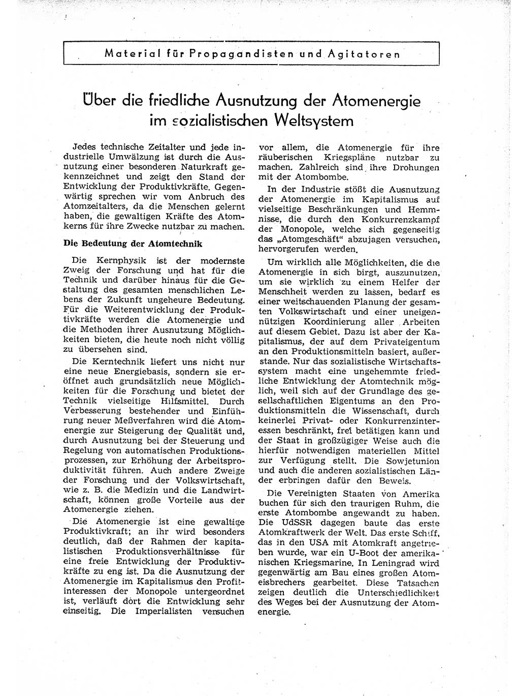 Neuer Weg (NW), Organ des Zentralkomitees (ZK) der SED (Sozialistische Einheitspartei Deutschlands) für Fragen des Parteiaufbaus und des Parteilebens, 12. Jahrgang [Deutsche Demokratische Republik (DDR)] 1957, Seite 309 (NW ZK SED DDR 1957, S. 309)