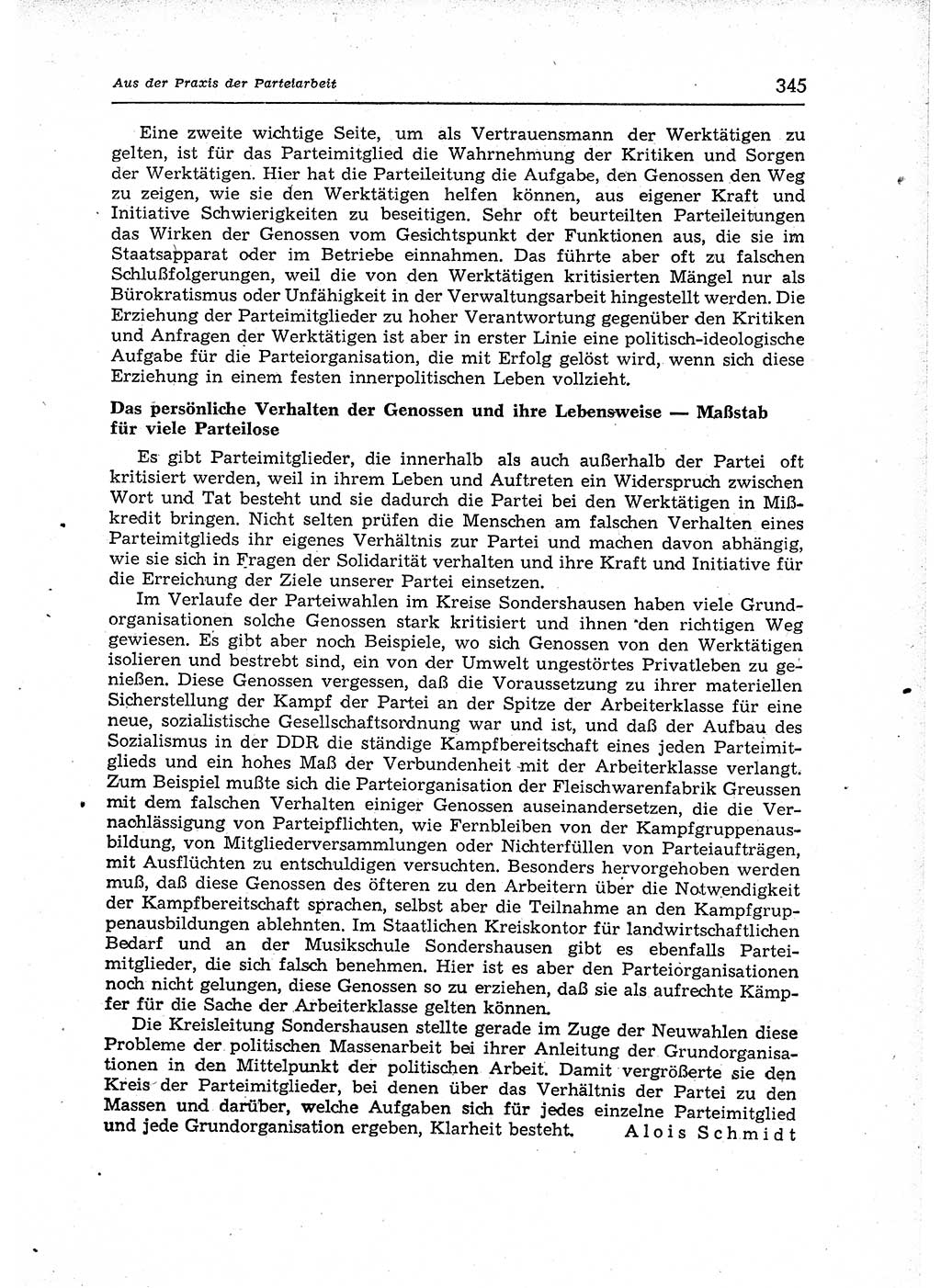 Neuer Weg (NW), Organ des Zentralkomitees (ZK) der SED (Sozialistische Einheitspartei Deutschlands) für Fragen des Parteiaufbaus und des Parteilebens, 12. Jahrgang [Deutsche Demokratische Republik (DDR)] 1957, Seite 345 (NW ZK SED DDR 1957, S. 345)