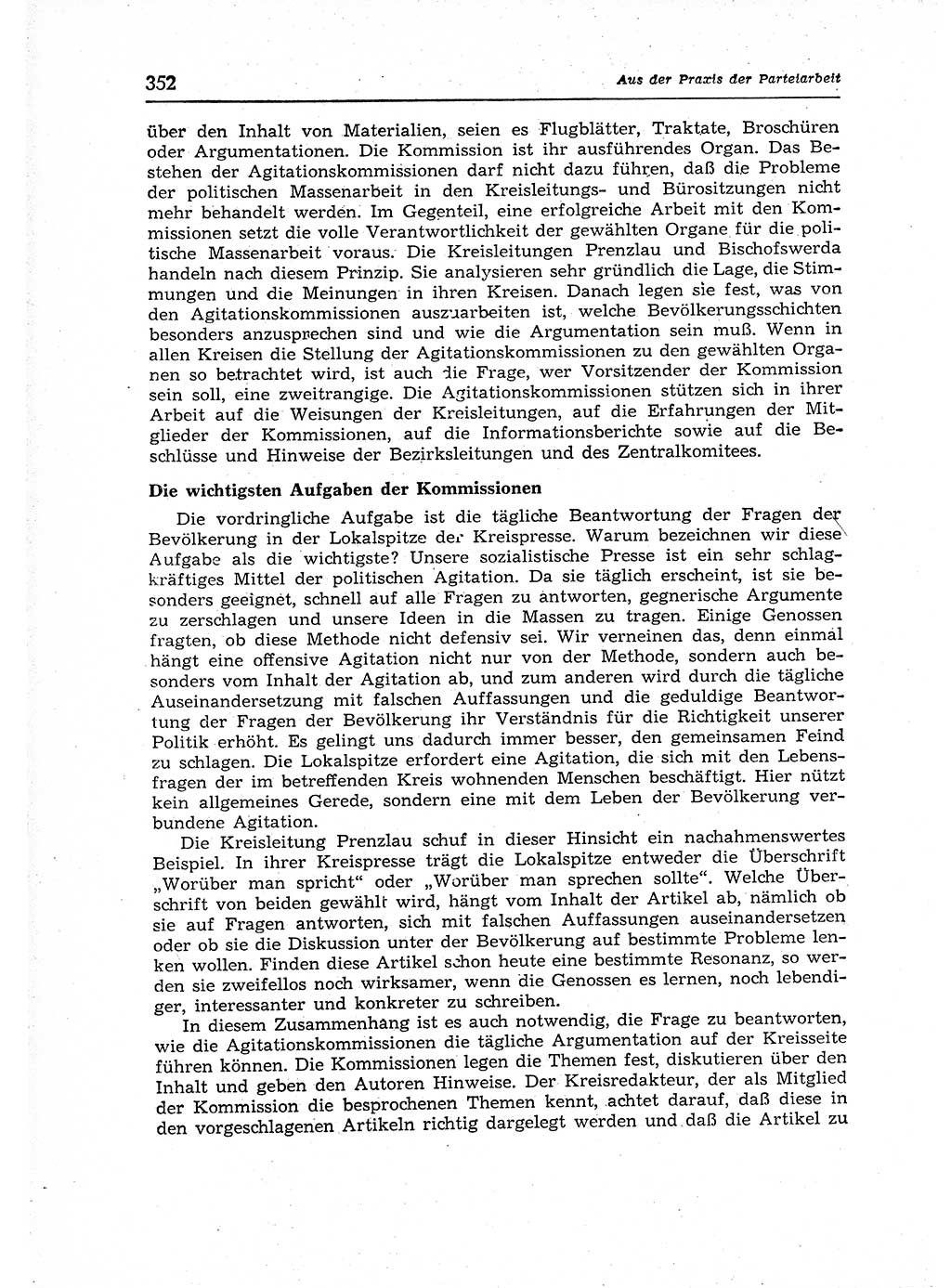 Neuer Weg (NW), Organ des Zentralkomitees (ZK) der SED (Sozialistische Einheitspartei Deutschlands) für Fragen des Parteiaufbaus und des Parteilebens, 12. Jahrgang [Deutsche Demokratische Republik (DDR)] 1957, Seite 352 (NW ZK SED DDR 1957, S. 352)