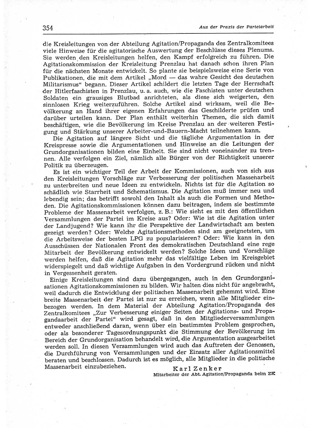 Neuer Weg (NW), Organ des Zentralkomitees (ZK) der SED (Sozialistische Einheitspartei Deutschlands) für Fragen des Parteiaufbaus und des Parteilebens, 12. Jahrgang [Deutsche Demokratische Republik (DDR)] 1957, Seite 354 (NW ZK SED DDR 1957, S. 354)