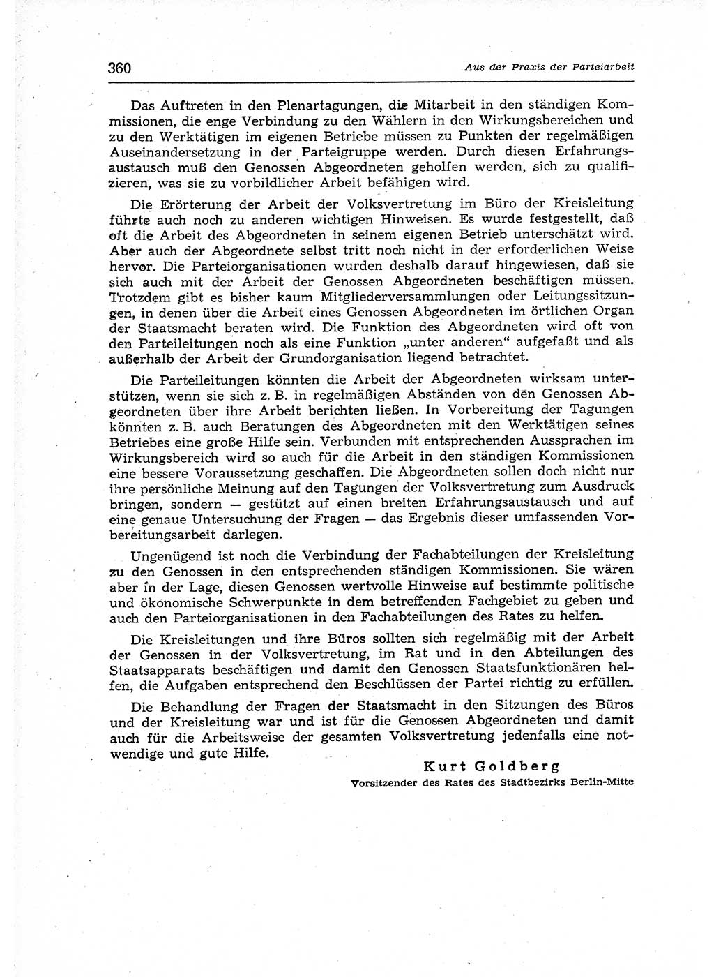 Neuer Weg (NW), Organ des Zentralkomitees (ZK) der SED (Sozialistische Einheitspartei Deutschlands) für Fragen des Parteiaufbaus und des Parteilebens, 12. Jahrgang [Deutsche Demokratische Republik (DDR)] 1957, Seite 360 (NW ZK SED DDR 1957, S. 360)
