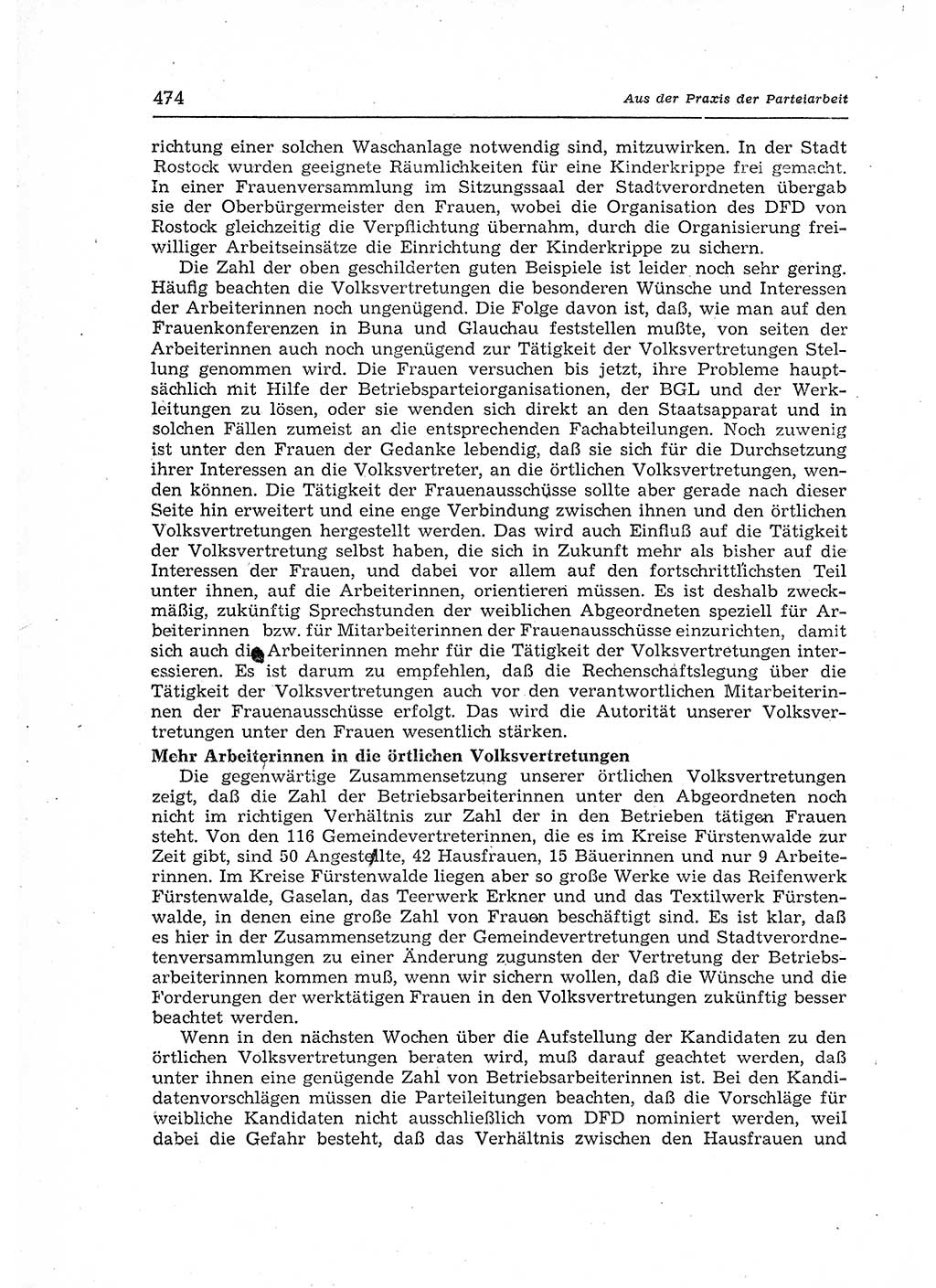 Neuer Weg (NW), Organ des Zentralkomitees (ZK) der SED (Sozialistische Einheitspartei Deutschlands) für Fragen des Parteiaufbaus und des Parteilebens, 12. Jahrgang [Deutsche Demokratische Republik (DDR)] 1957, Seite 474 (NW ZK SED DDR 1957, S. 474)