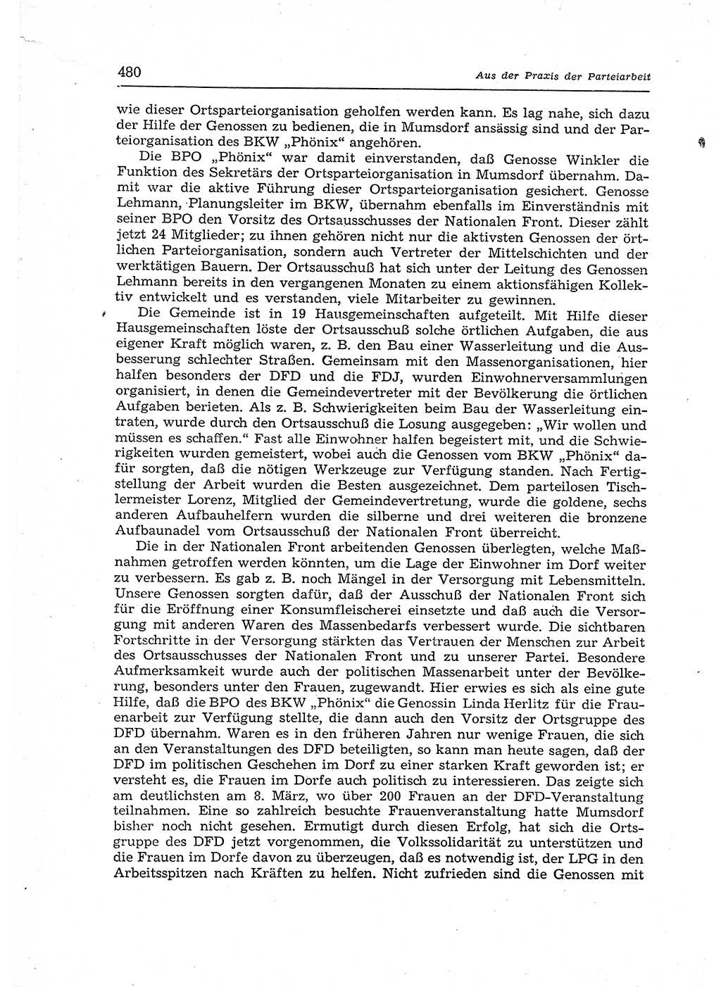 Neuer Weg (NW), Organ des Zentralkomitees (ZK) der SED (Sozialistische Einheitspartei Deutschlands) für Fragen des Parteiaufbaus und des Parteilebens, 12. Jahrgang [Deutsche Demokratische Republik (DDR)] 1957, Seite 480 (NW ZK SED DDR 1957, S. 480)