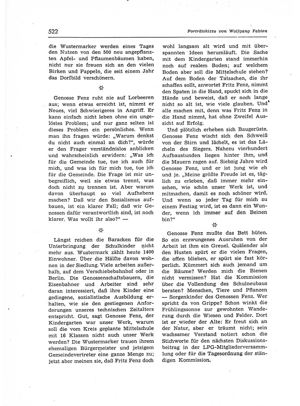 Neuer Weg (NW), Organ des Zentralkomitees (ZK) der SED (Sozialistische Einheitspartei Deutschlands) für Fragen des Parteiaufbaus und des Parteilebens, 12. Jahrgang [Deutsche Demokratische Republik (DDR)] 1957, Seite 522 (NW ZK SED DDR 1957, S. 522)
