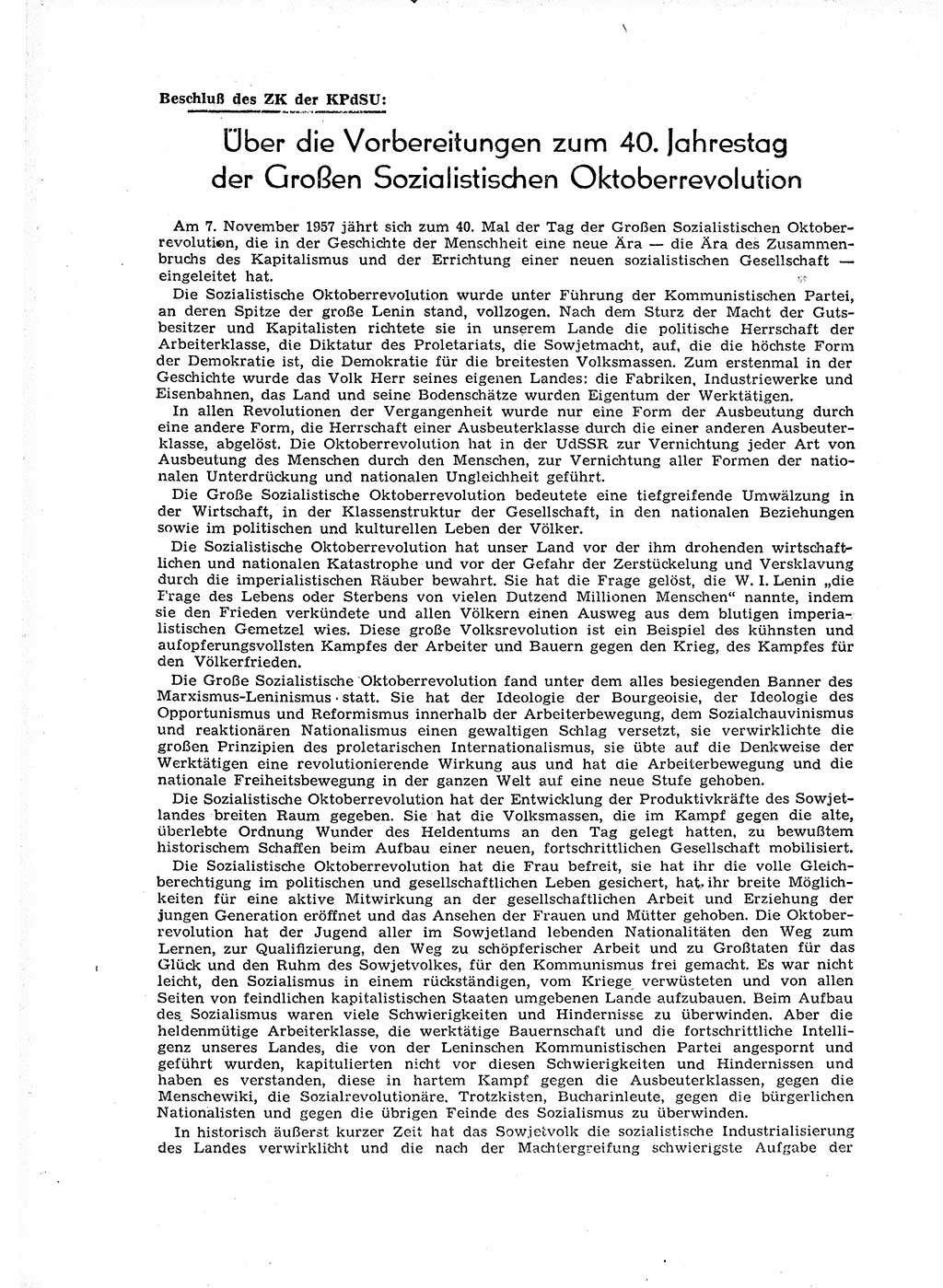 Neuer Weg (NW), Organ des Zentralkomitees (ZK) der SED (Sozialistische Einheitspartei Deutschlands) für Fragen des Parteiaufbaus und des Parteilebens, 12. Jahrgang [Deutsche Demokratische Republik (DDR)] 1957, Seite 524 (NW ZK SED DDR 1957, S. 524)