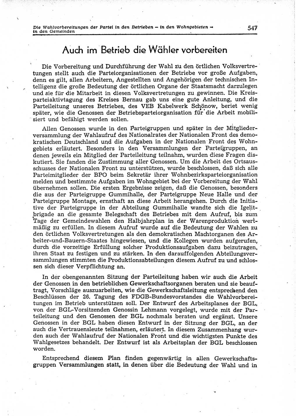 Neuer Weg (NW), Organ des Zentralkomitees (ZK) der SED (Sozialistische Einheitspartei Deutschlands) für Fragen des Parteiaufbaus und des Parteilebens, 12. Jahrgang [Deutsche Demokratische Republik (DDR)] 1957, Seite 547 (NW ZK SED DDR 1957, S. 547)