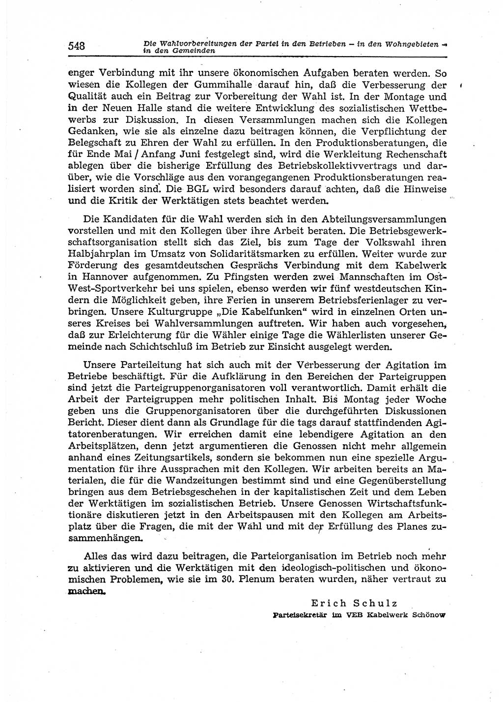 Neuer Weg (NW), Organ des Zentralkomitees (ZK) der SED (Sozialistische Einheitspartei Deutschlands) für Fragen des Parteiaufbaus und des Parteilebens, 12. Jahrgang [Deutsche Demokratische Republik (DDR)] 1957, Seite 548 (NW ZK SED DDR 1957, S. 548)