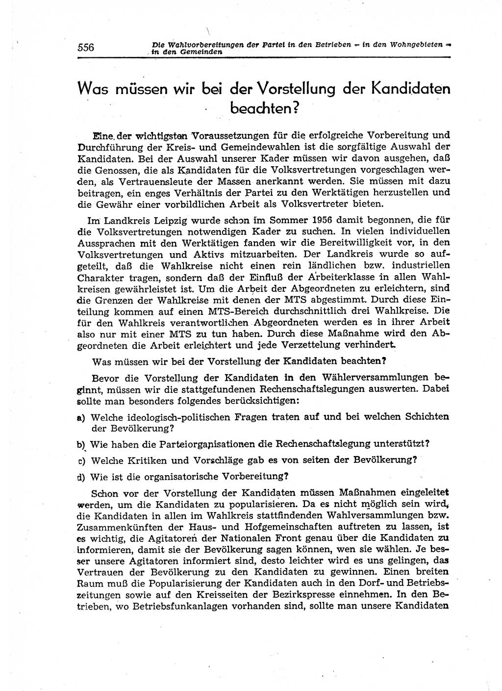 Neuer Weg (NW), Organ des Zentralkomitees (ZK) der SED (Sozialistische Einheitspartei Deutschlands) für Fragen des Parteiaufbaus und des Parteilebens, 12. Jahrgang [Deutsche Demokratische Republik (DDR)] 1957, Seite 556 (NW ZK SED DDR 1957, S. 556)