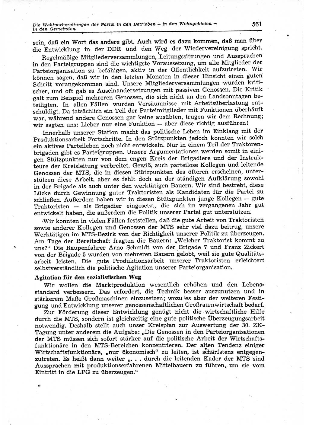 Neuer Weg (NW), Organ des Zentralkomitees (ZK) der SED (Sozialistische Einheitspartei Deutschlands) für Fragen des Parteiaufbaus und des Parteilebens, 12. Jahrgang [Deutsche Demokratische Republik (DDR)] 1957, Seite 561 (NW ZK SED DDR 1957, S. 561)