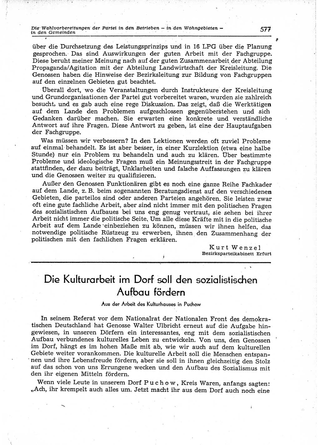 Neuer Weg (NW), Organ des Zentralkomitees (ZK) der SED (Sozialistische Einheitspartei Deutschlands) für Fragen des Parteiaufbaus und des Parteilebens, 12. Jahrgang [Deutsche Demokratische Republik (DDR)] 1957, Seite 577 (NW ZK SED DDR 1957, S. 577)