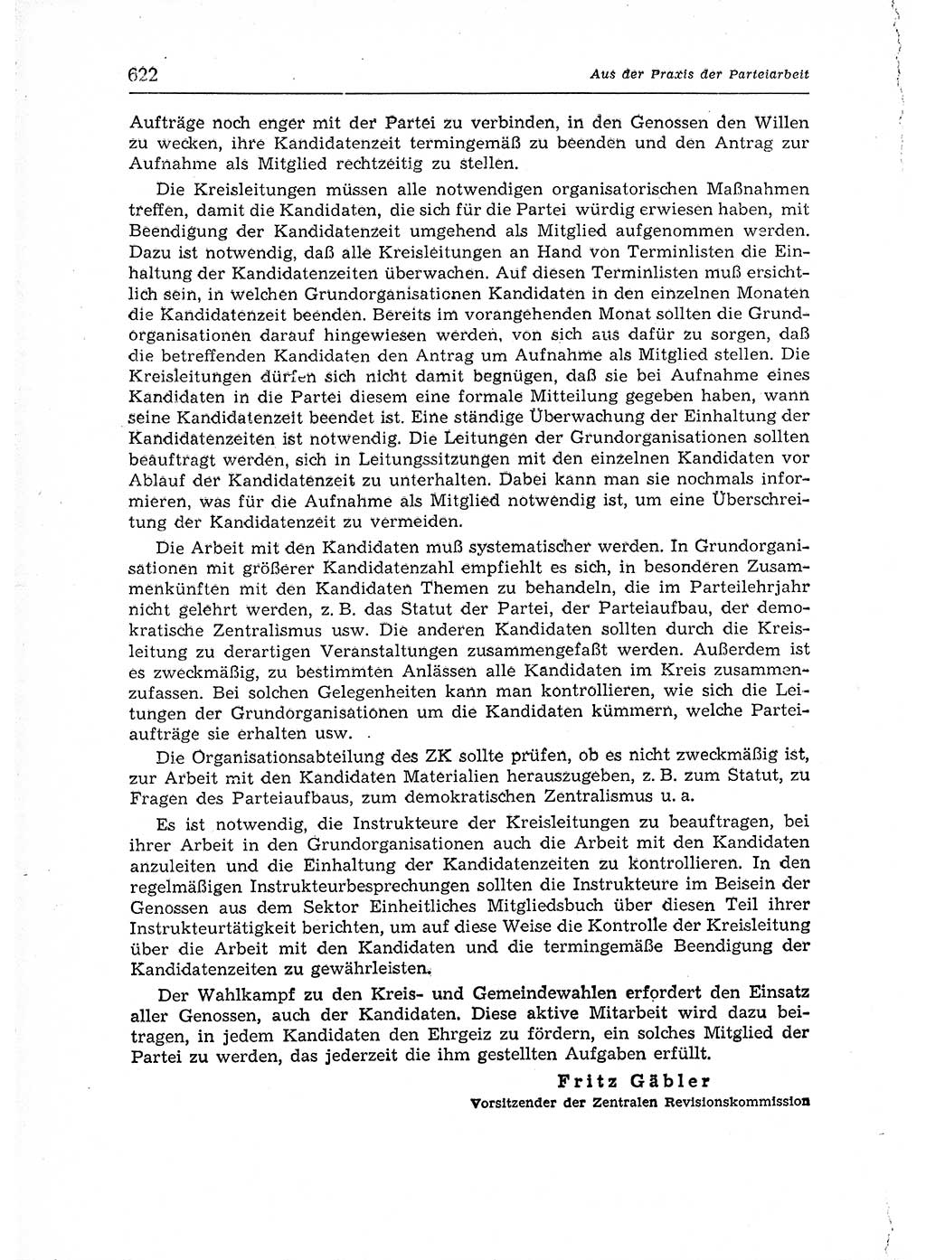Neuer Weg (NW), Organ des Zentralkomitees (ZK) der SED (Sozialistische Einheitspartei Deutschlands) für Fragen des Parteiaufbaus und des Parteilebens, 12. Jahrgang [Deutsche Demokratische Republik (DDR)] 1957, Seite 622 (NW ZK SED DDR 1957, S. 622)