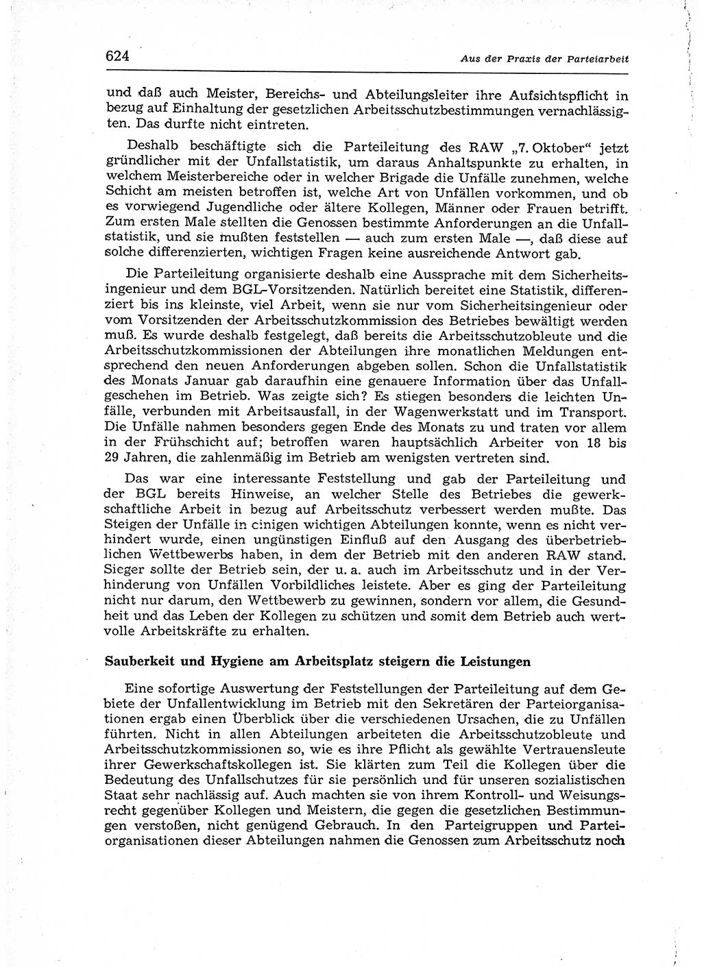 Neuer Weg (NW), Organ des Zentralkomitees (ZK) der SED (Sozialistische Einheitspartei Deutschlands) für Fragen des Parteiaufbaus und des Parteilebens, 12. Jahrgang [Deutsche Demokratische Republik (DDR)] 1957, Seite 624 (NW ZK SED DDR 1957, S. 624)