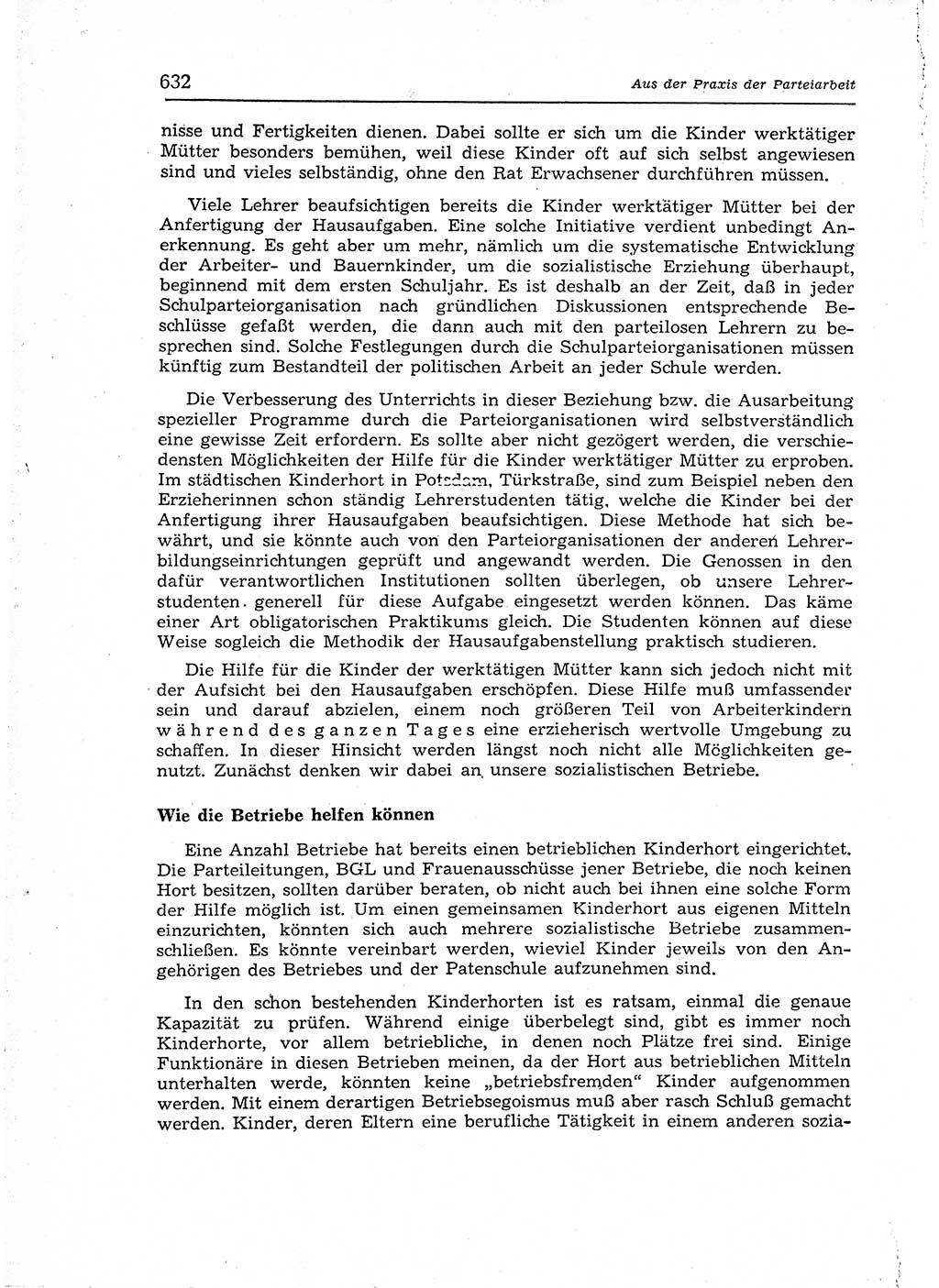 Neuer Weg (NW), Organ des Zentralkomitees (ZK) der SED (Sozialistische Einheitspartei Deutschlands) für Fragen des Parteiaufbaus und des Parteilebens, 12. Jahrgang [Deutsche Demokratische Republik (DDR)] 1957, Seite 632 (NW ZK SED DDR 1957, S. 632)