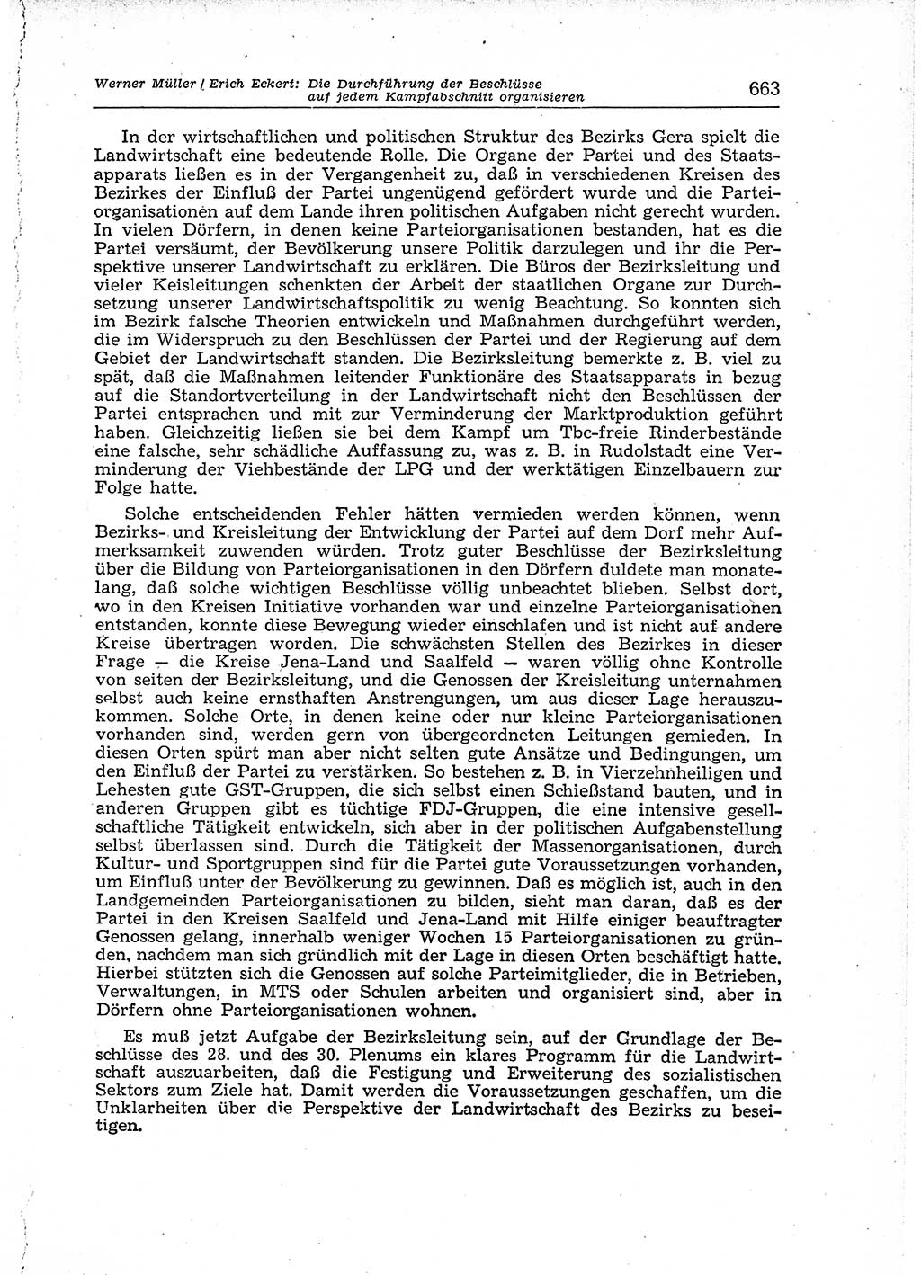 Neuer Weg (NW), Organ des Zentralkomitees (ZK) der SED (Sozialistische Einheitspartei Deutschlands) für Fragen des Parteiaufbaus und des Parteilebens, 12. Jahrgang [Deutsche Demokratische Republik (DDR)] 1957, Seite 663 (NW ZK SED DDR 1957, S. 663)